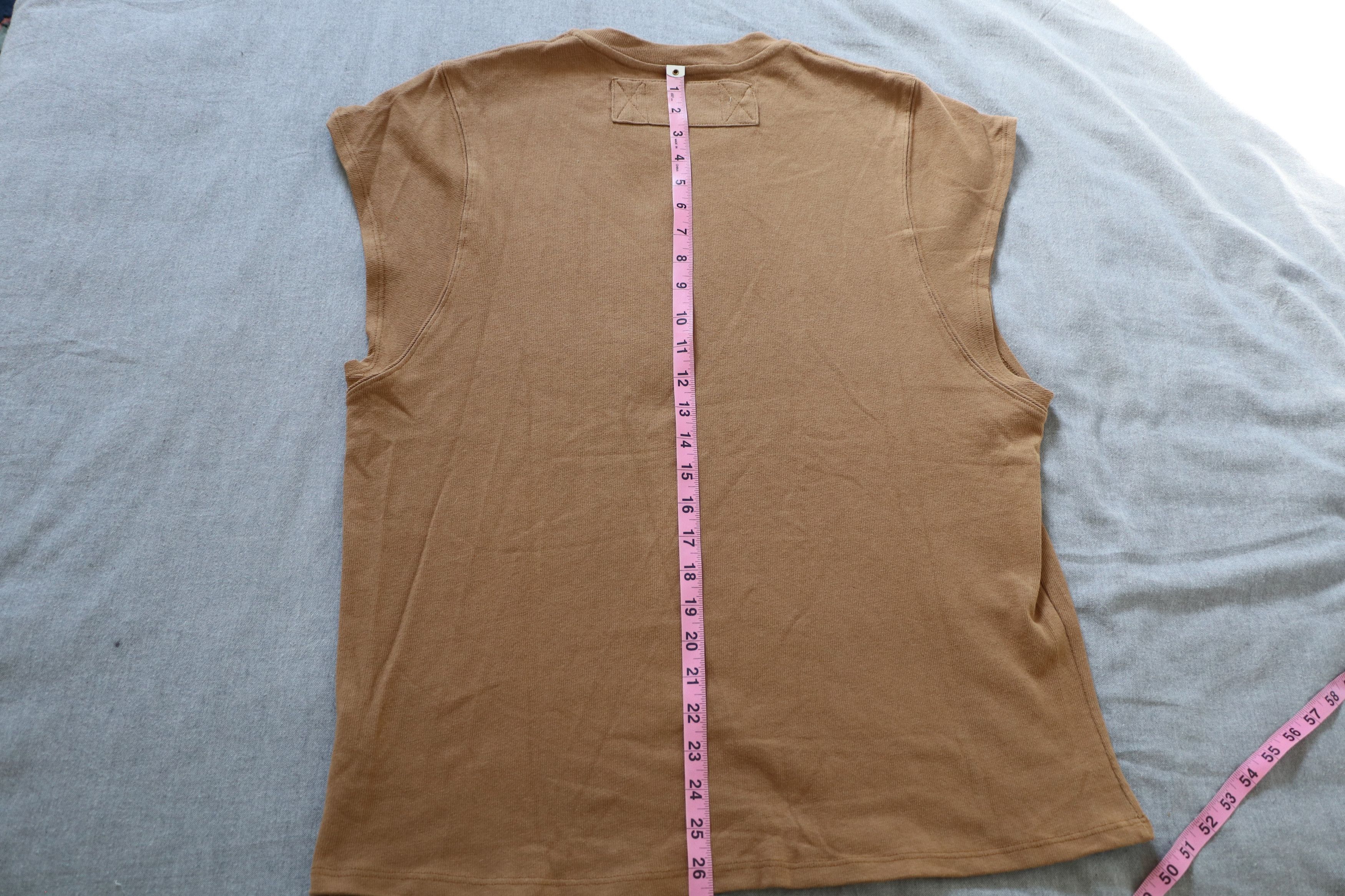 Sebastien Ami Brown Sleeveless Cut-Off T-Shirt Size US L / EU 52-54 / 3 - 6 Thumbnail