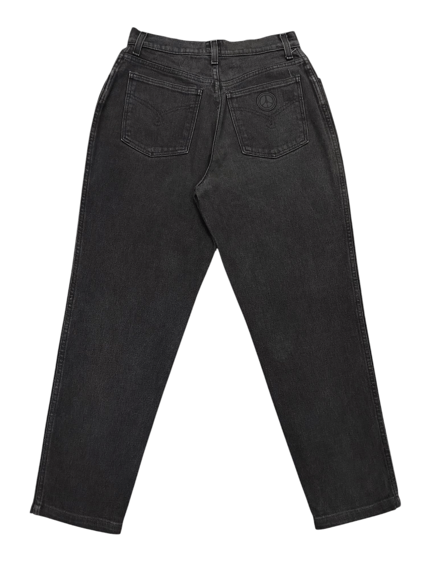 Moschino 90s Moschino- Peace Logo Y2K Archive High Waist Washed Jeans Size 29" - 1 Thumbnail