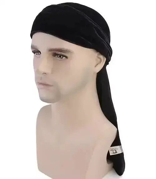 VIBE Dragon Pattern Velvet Durag Size ONE SIZE - 3 Thumbnail