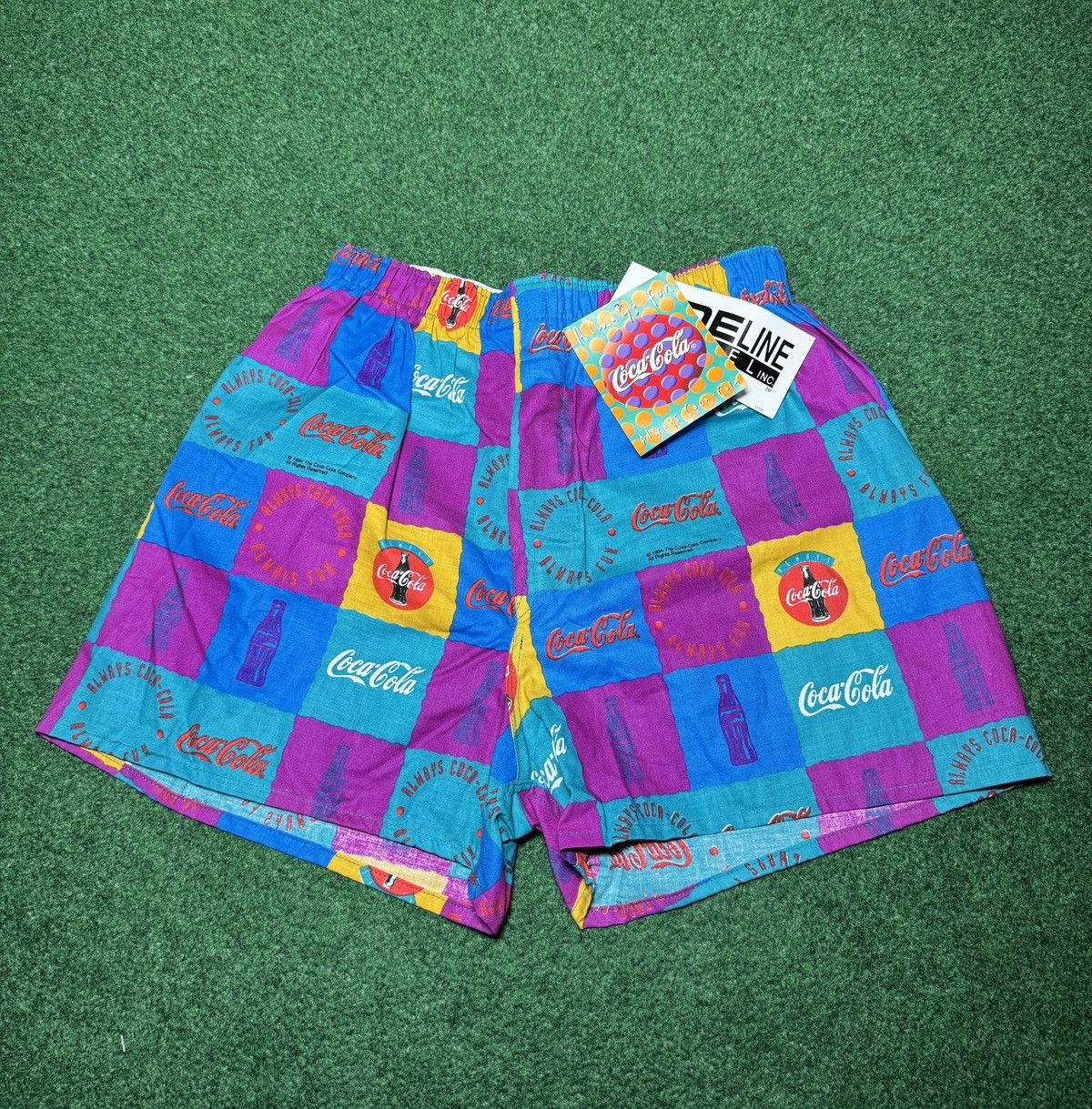 Coca Cola Vintage 90s Coca Cola Coke Retro Warhol Pop Art NWT Boxers Size ONE SIZE - 1 Thumbnail