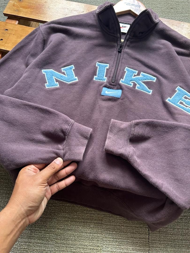 Nike VINTAGE NIKE SPELLOUT HALFZIPPER Size US M / EU 48-50 / 2 - 3 Thumbnail