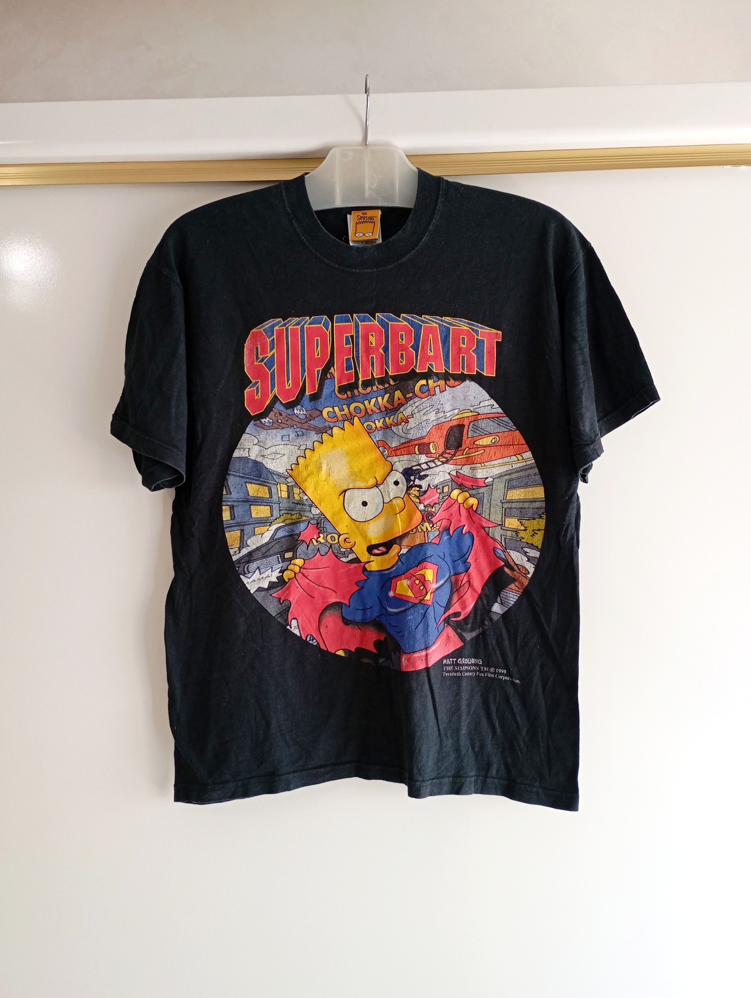 The Simpsons Vintage 90s The Simpsons SuperBart Cartoon Tee Size L Size US L / EU 52-54 / 3 - 2 Thumbnail