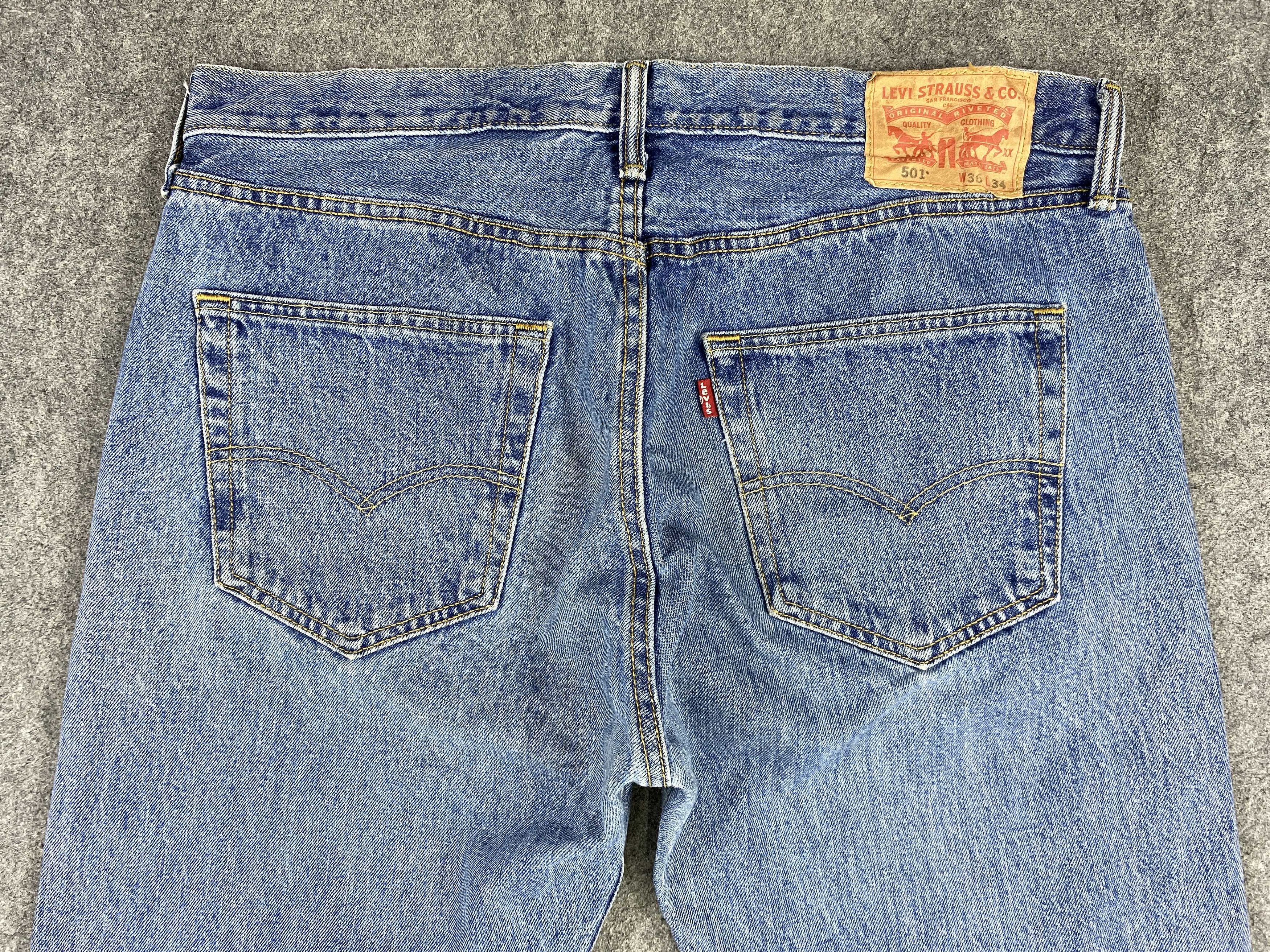 Levi's Blue Vintage Levi's 501 Jeans 36x34 Denim -JN1639 Size US 36 / EU 52 - 4 Thumbnail