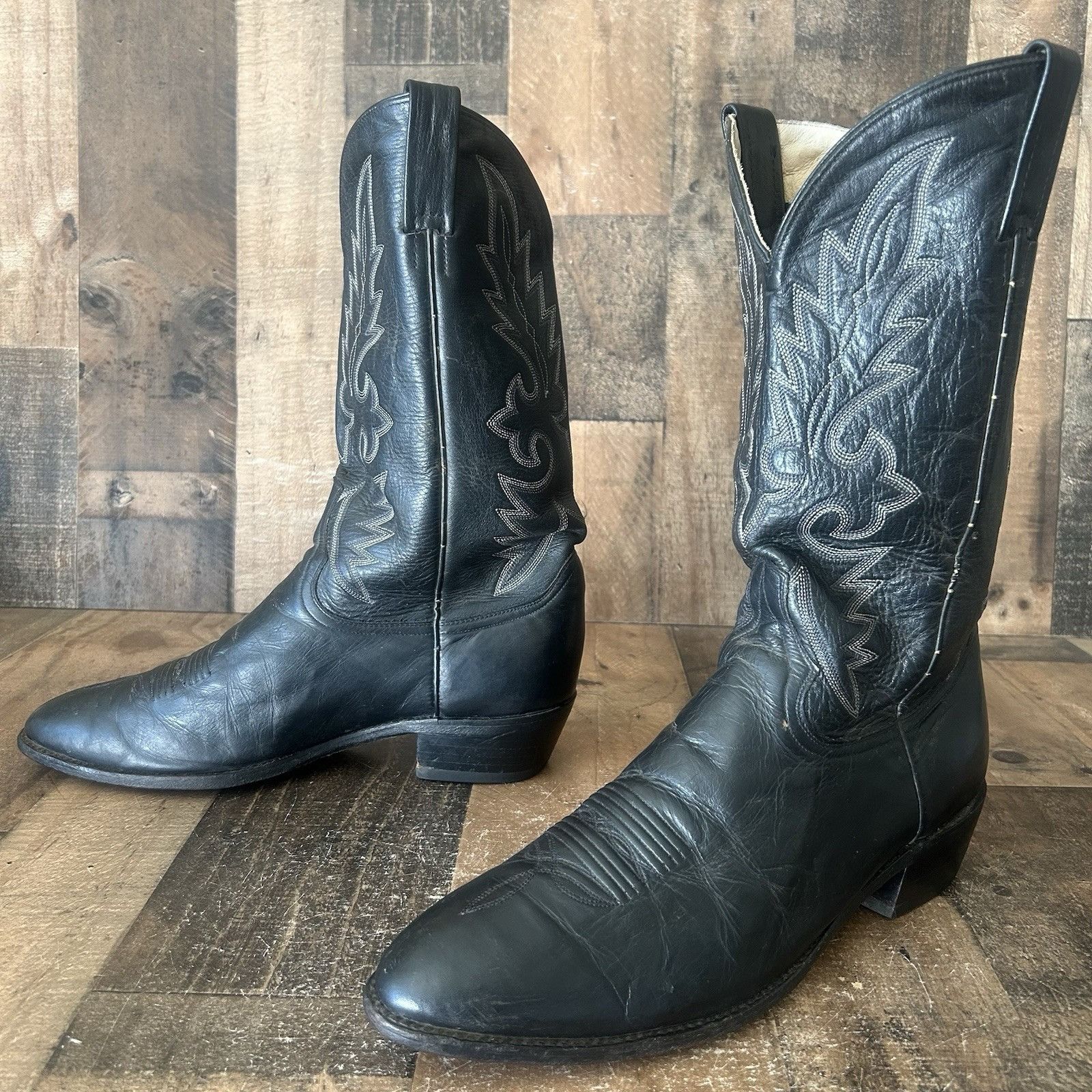 Dan Post Dan Post 2110 R Black Extra Wide Cowboy Boots Mens 12 EW Size US 12 / EU 45 - 12 Thumbnail