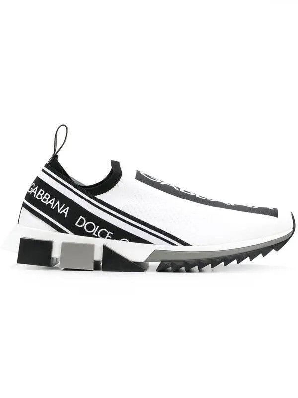 Dolce & Gabbana o1y0925 Low-Top Sneakers in White/Black Size US 5 / IT 35 - 1 Thumbnail