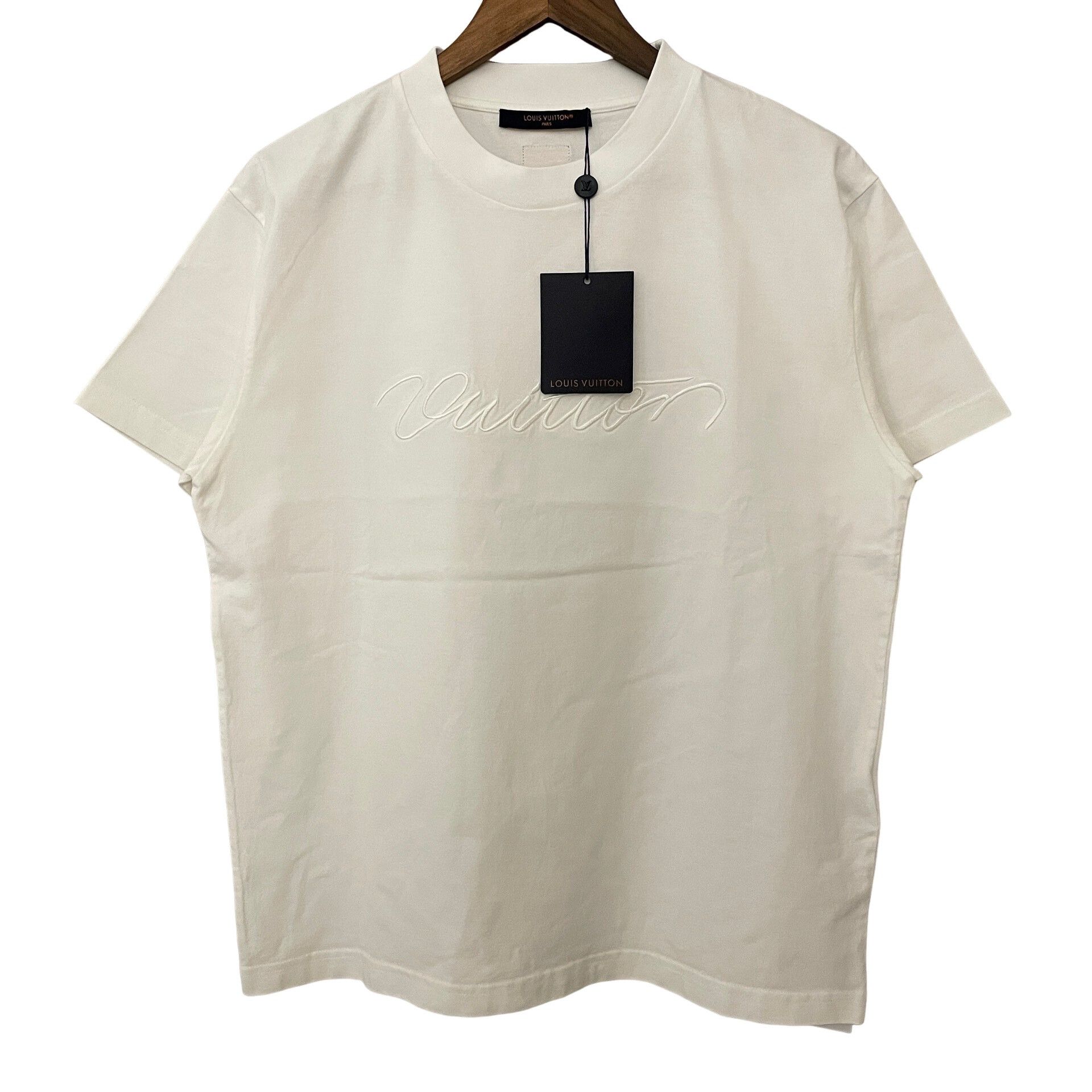 Louis Vuitton Louis Vuitton Script Embroidery T-Shirt Size M Size US M / EU 48-50 / 2 - 1 Thumbnail