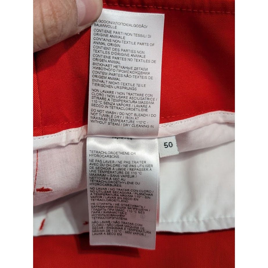 Bottega Veneta o1rshd1 Cotton Twill Sanded Trouser in Red Size US 34 / EU 50 - 19 Thumbnail