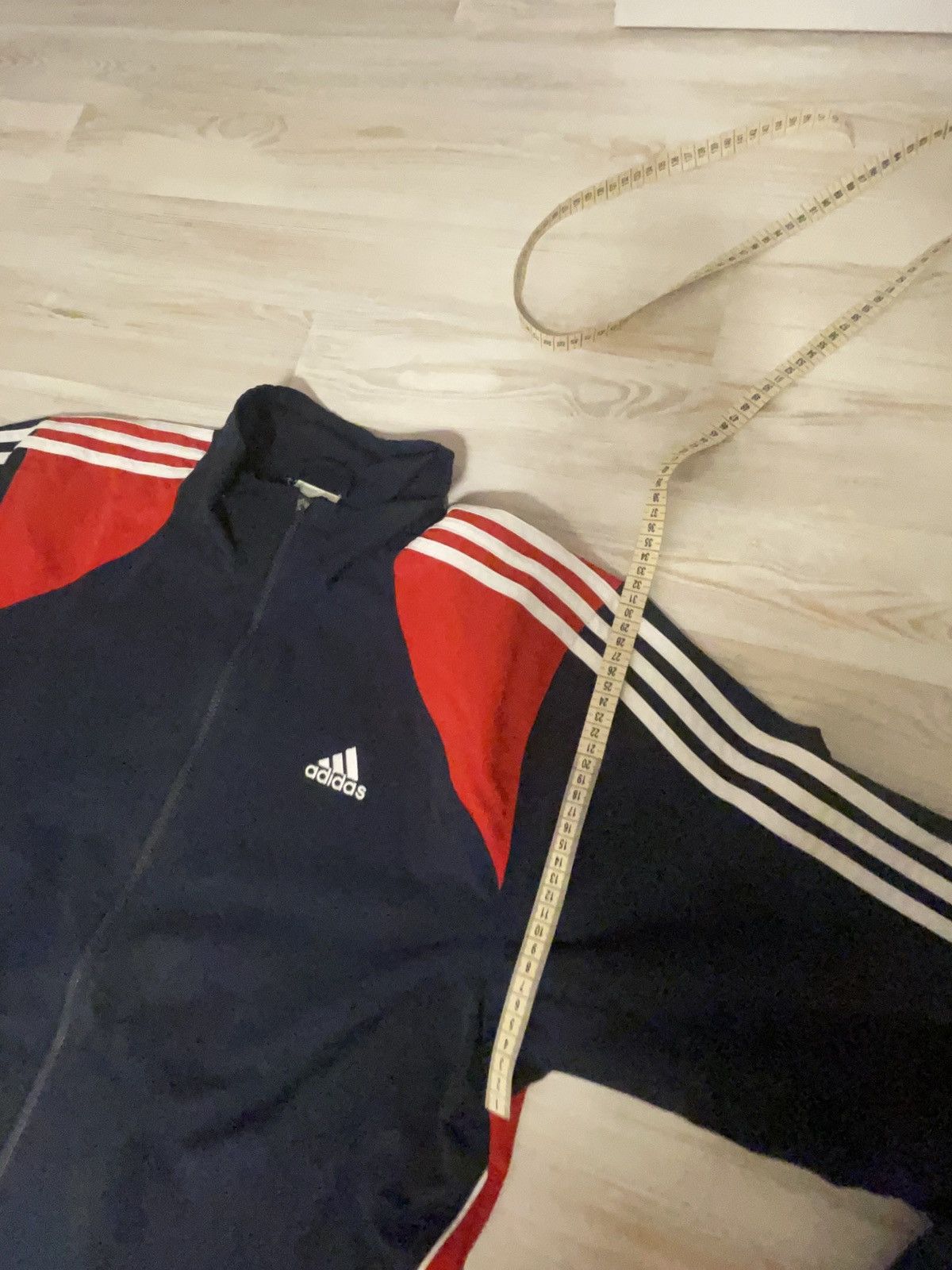 Adidas Retro Adidas red/navy track jacket size L Size US L / EU 52-54 / 3 - 4 Thumbnail