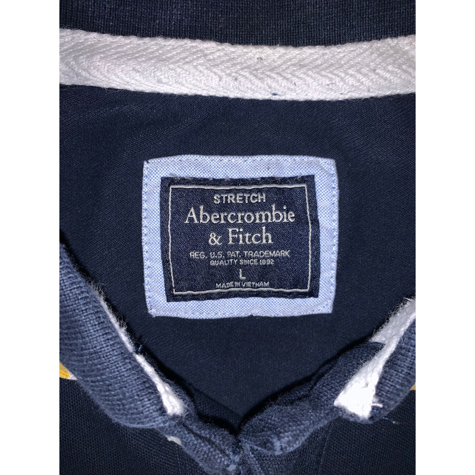 Abercrombie & Fitch Abercrombie & Fitch Navy Blue Polo Shirt Muscle Fit Size L Size US L / EU 52-54 / 3 - 4 Thumbnail