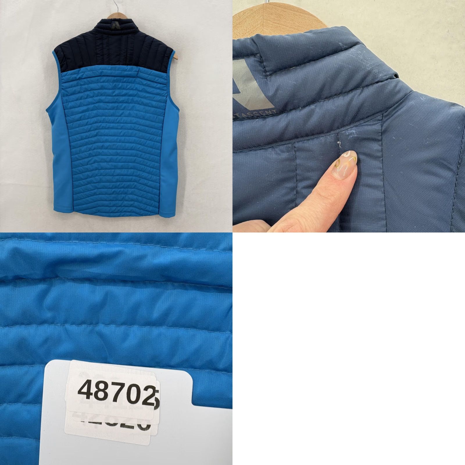 Eddie Bauer Eddie Bauer Vest Mens Small Blue First Ascent StormDown Quilted StormDown 800 Size US S / EU 44-46 / 1 - 9 Thumbnail