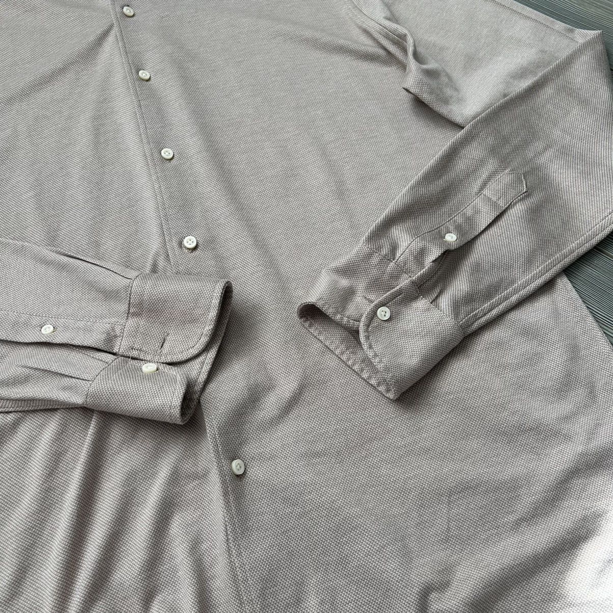 Boggi 💵 Boggi Milano Oldmoney Slim Fit Beige Shirt Size US XL / EU 56 / 4 - 13 Thumbnail