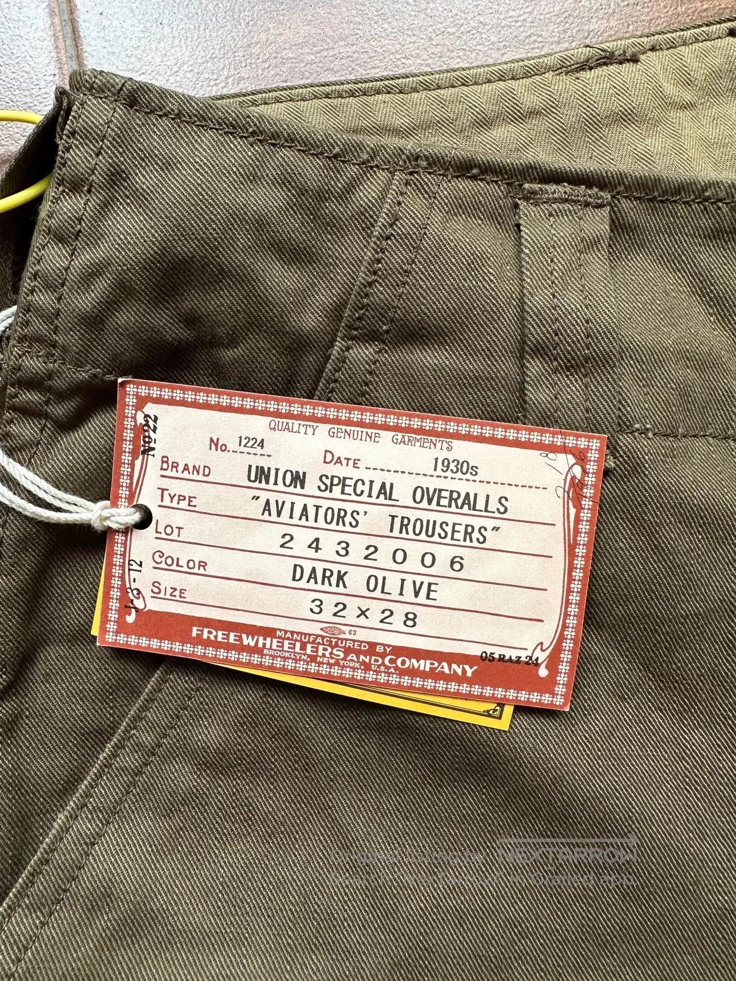 Freewheelers FREEWHEELERS Classic Aviators Work Pants. Size US 32 / EU 48 - 4 Thumbnail