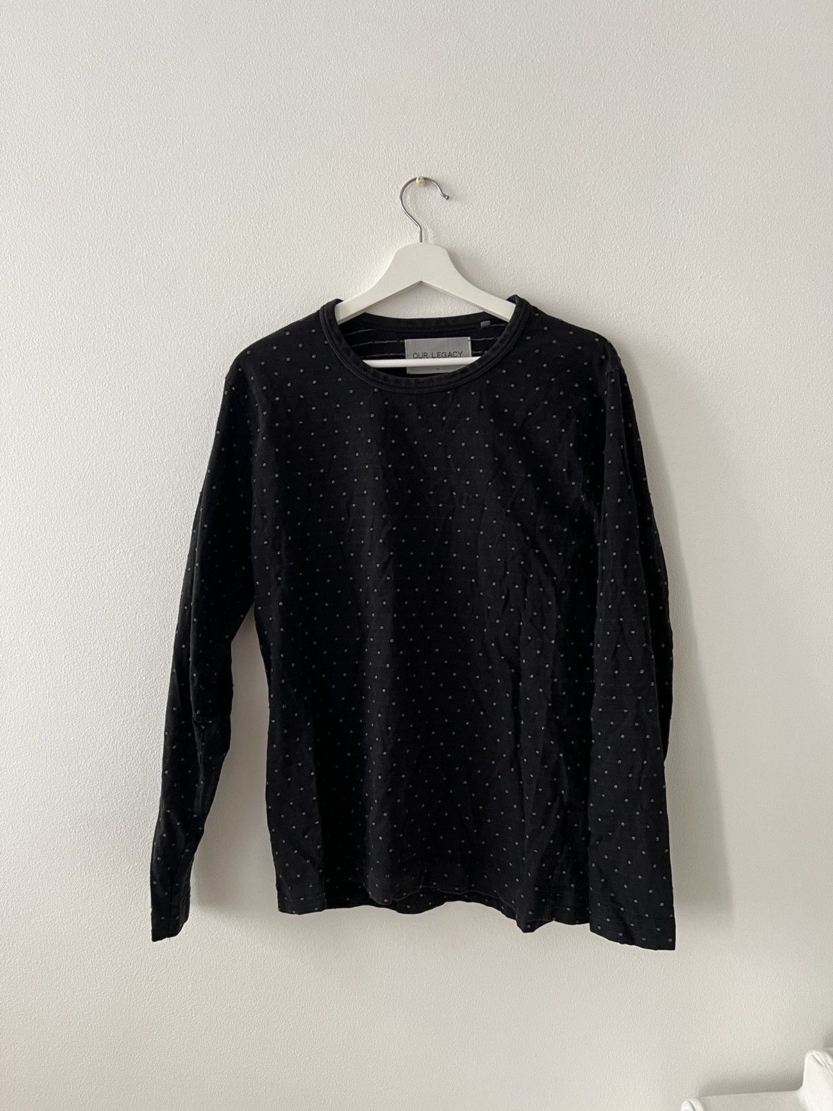 image of Our Legacy Aw14 - Mlng Jacquard Dot in Black, Men's (Size Medium)