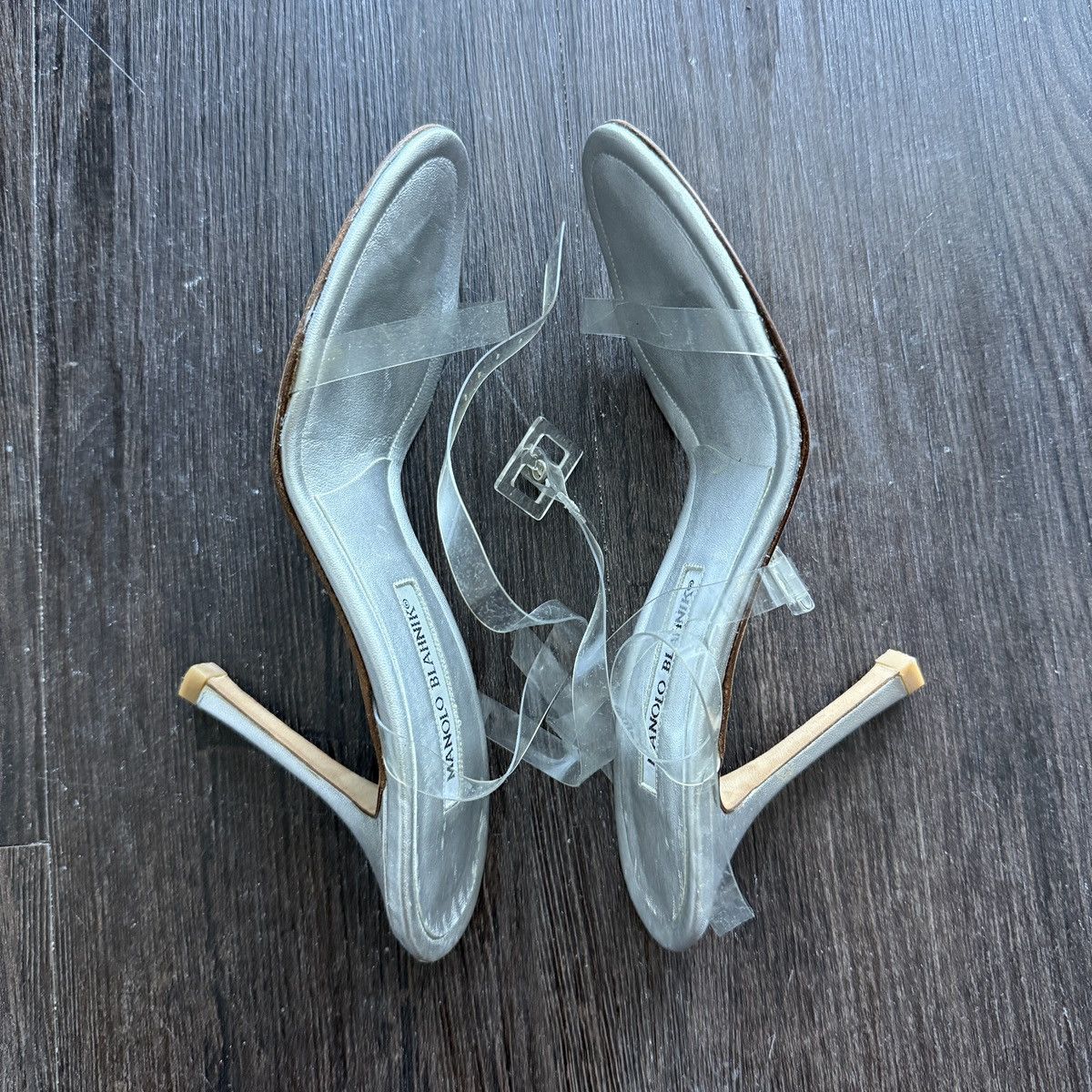 Manolo Blahnik Vintage Manolo Blahnik Clear Heels Size US 6.5 / IT 36.5 - 7 Thumbnail