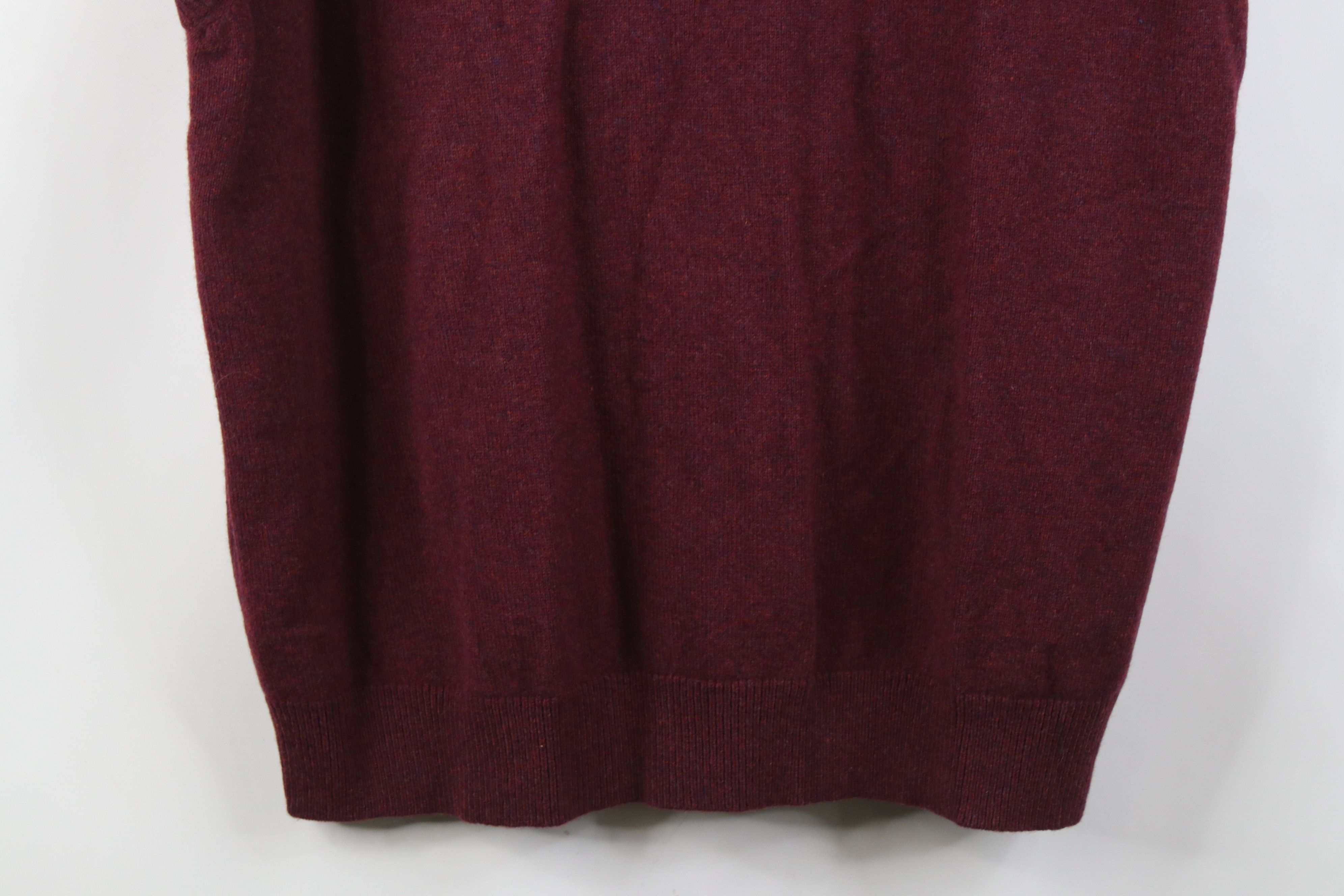 L.L. Bean Vintage 90s LL Bean Fleck Lambswool Knit V-Neck Sweater Vest Size US XL / EU 56 / 4 - 3 Thumbnail