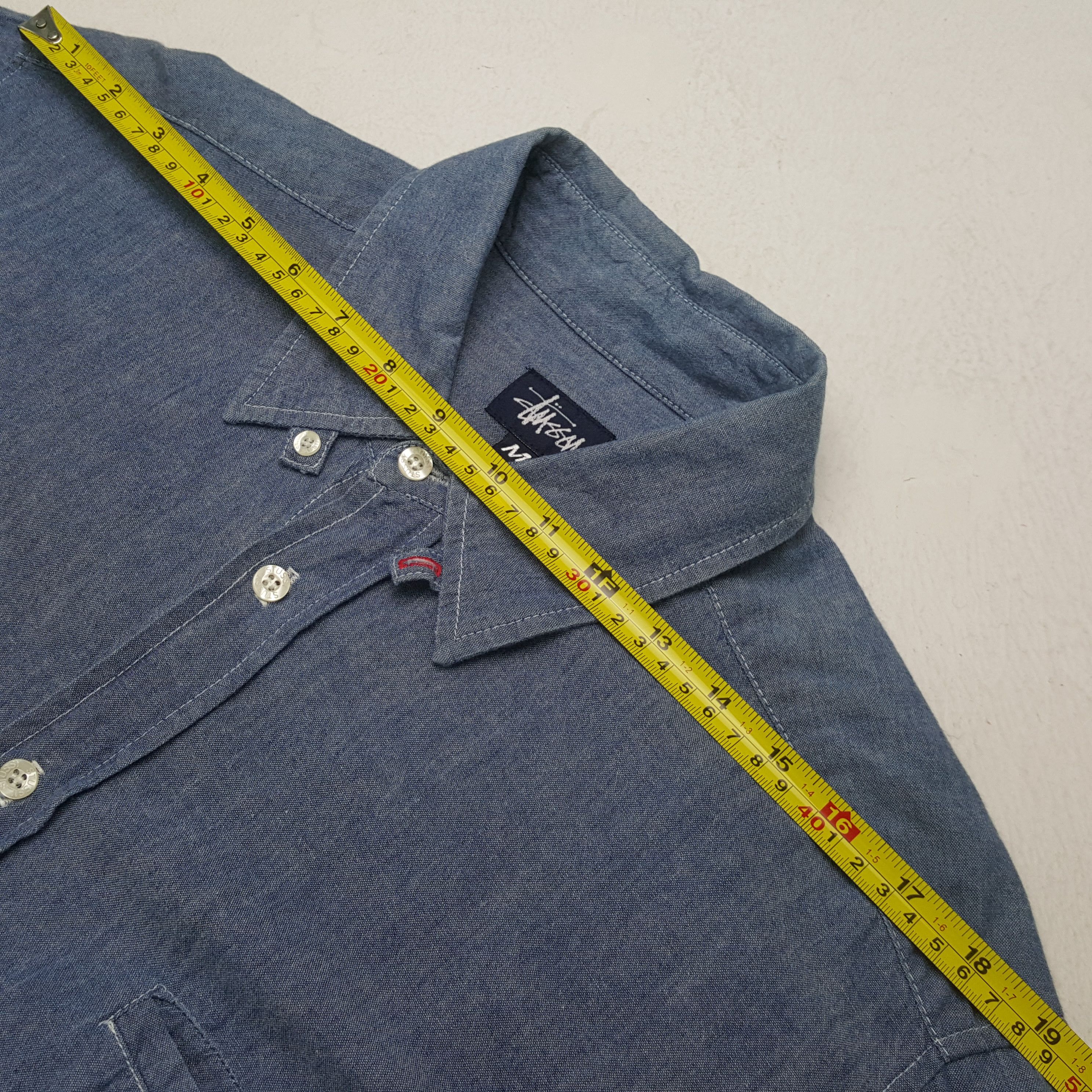 Stussy × Vintage Vintage STUSSY Streetwear Skateboard Denim Polos C294N24 Size US XL / EU 56 / 4 - 7 Thumbnail