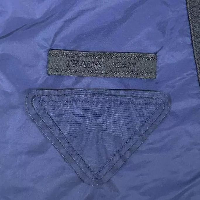 Prada PRADA dark blue triangle logo shell jacket 95 new 38 Size XS / US 0-2 / IT 36-38 - 6 Thumbnail