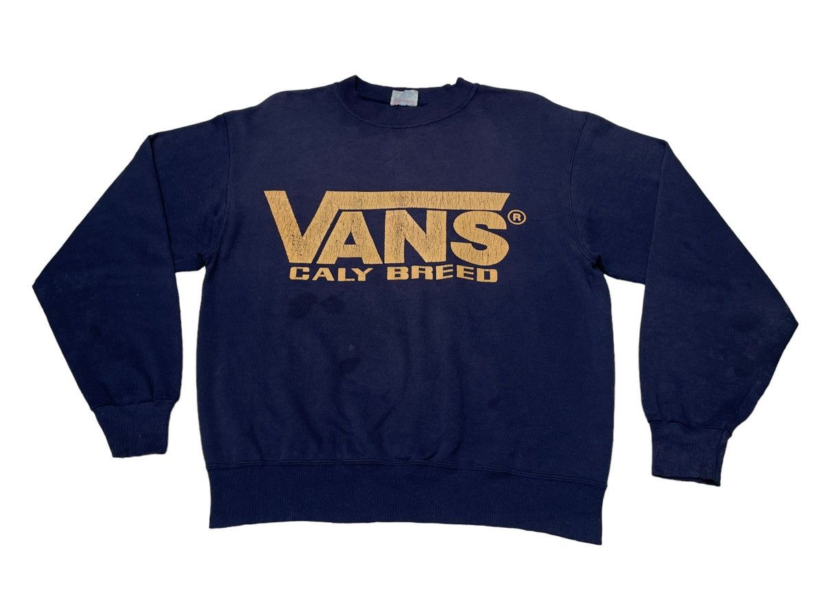 Vans × Vintage Vintage Brand Skate Vans Made In Usa Sweatshirt 1990s Size US M / EU 48-50 / 2 - 1 Thumbnail