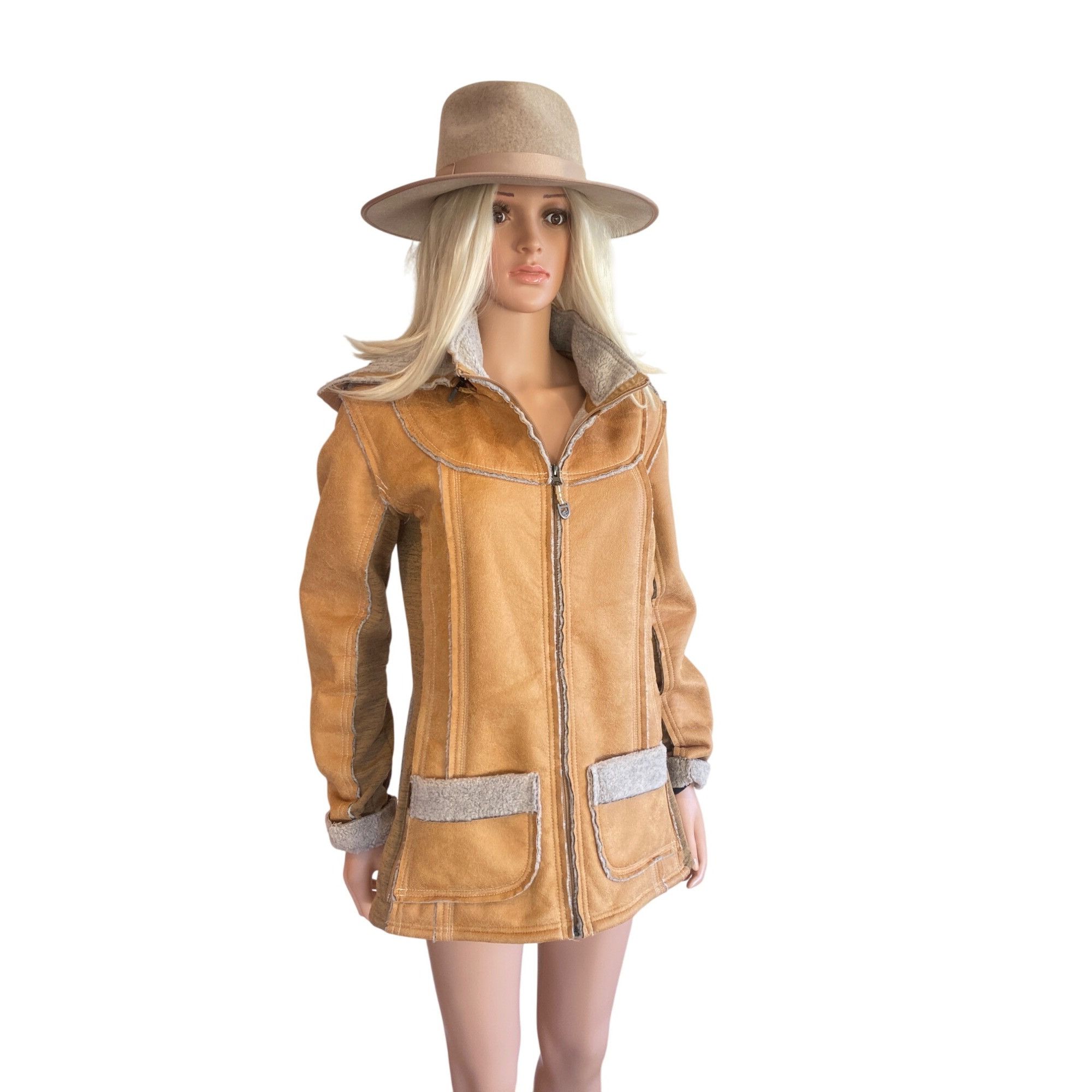 NWT Kuhl Large Dani Sherpa Lined Jacket MSRP$299 Tan