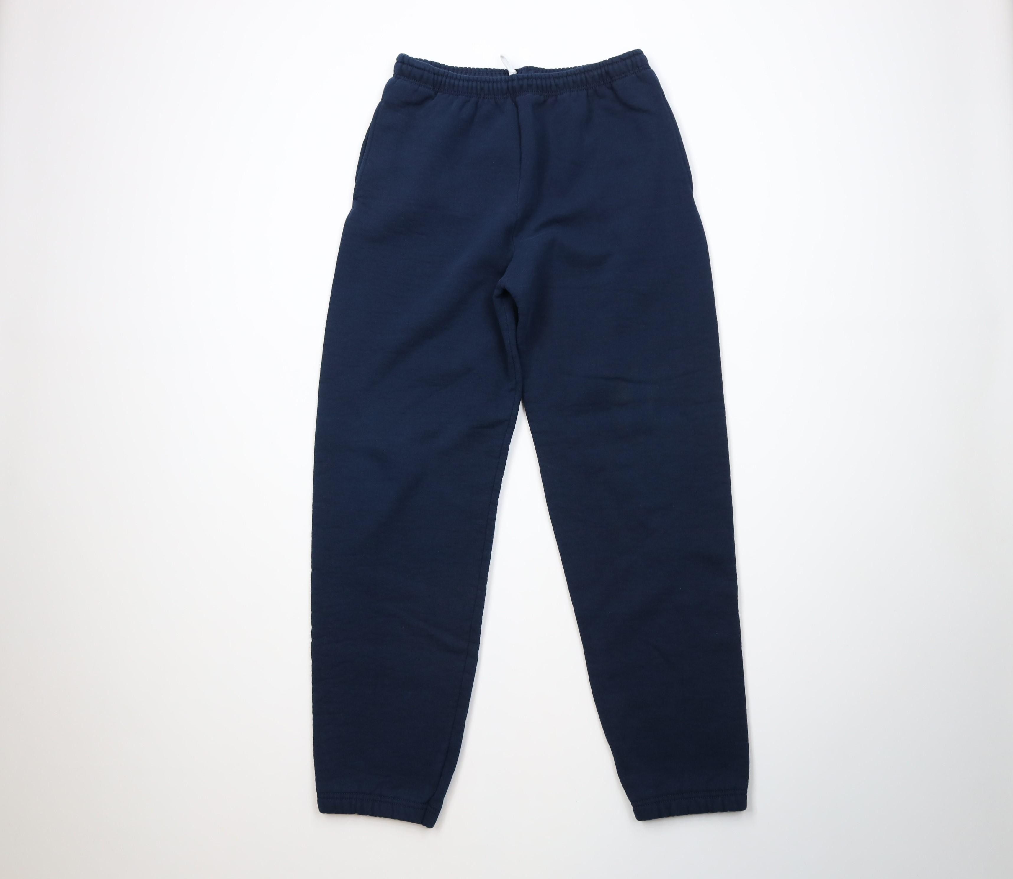 Vintage Vintage 90s Streetwear Blank Heavyweight Sweatpants Joggers Size US 36 / EU 52 - 1 Thumbnail