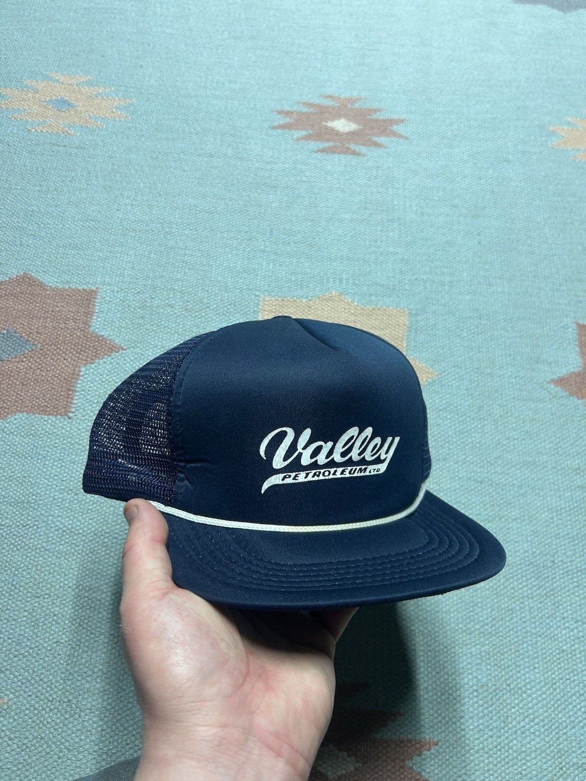 Vintage Vintage trucker hat Valley Petreoleum oil Michigan navy blue Size ONE SIZE - 1 Thumbnail