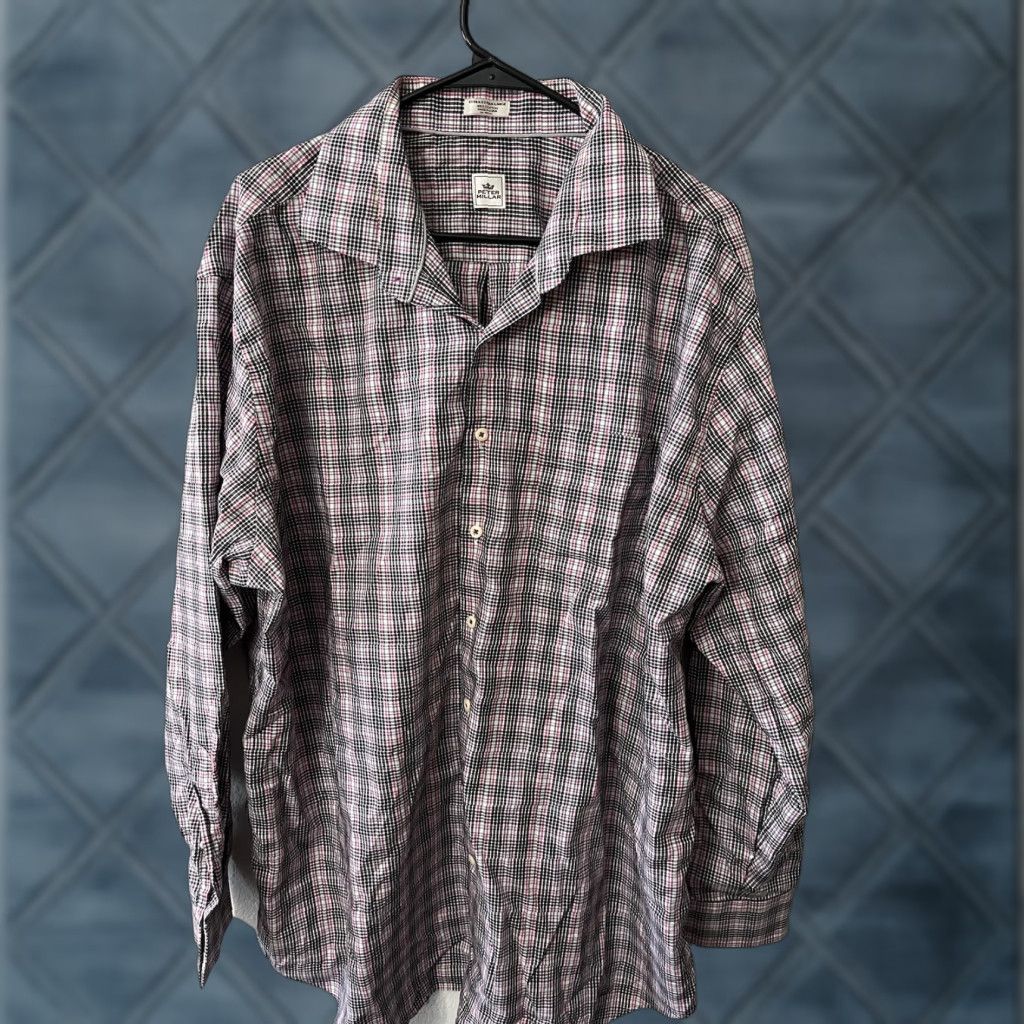 Peter Millar Peter Millar Shirt Long Sleeve Spread Collar Button-Up Dress Multicolor 2XL Mens Size 48R - 1 Thumbnail