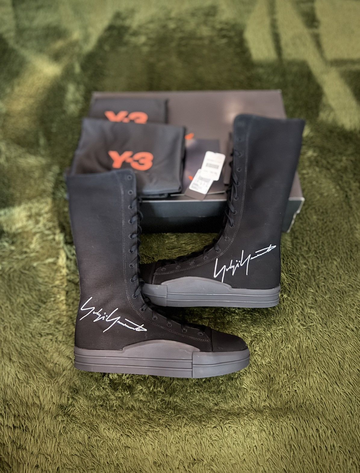 Y-3 [US 9.5] Y-3 Yohji Yamamoto Yuven Embroidered Logo Boots Size US 9 / EU 42 - 1 Thumbnail