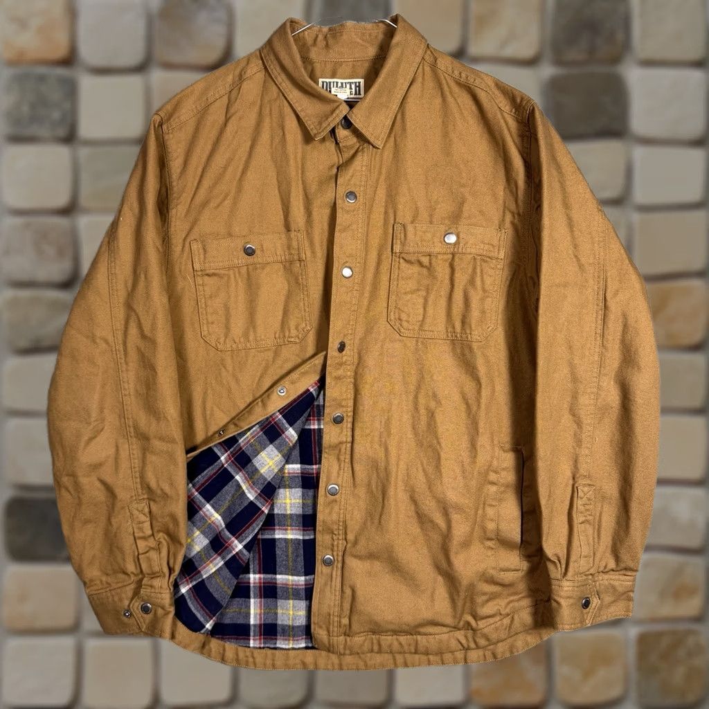 Duluth Trading Company Duluth Trading Jacket Men XL Fire Hose Flannel Limber Jac Shacket Utility Canvas Size US XL / EU 56 / 4 - 1 Thumbnail
