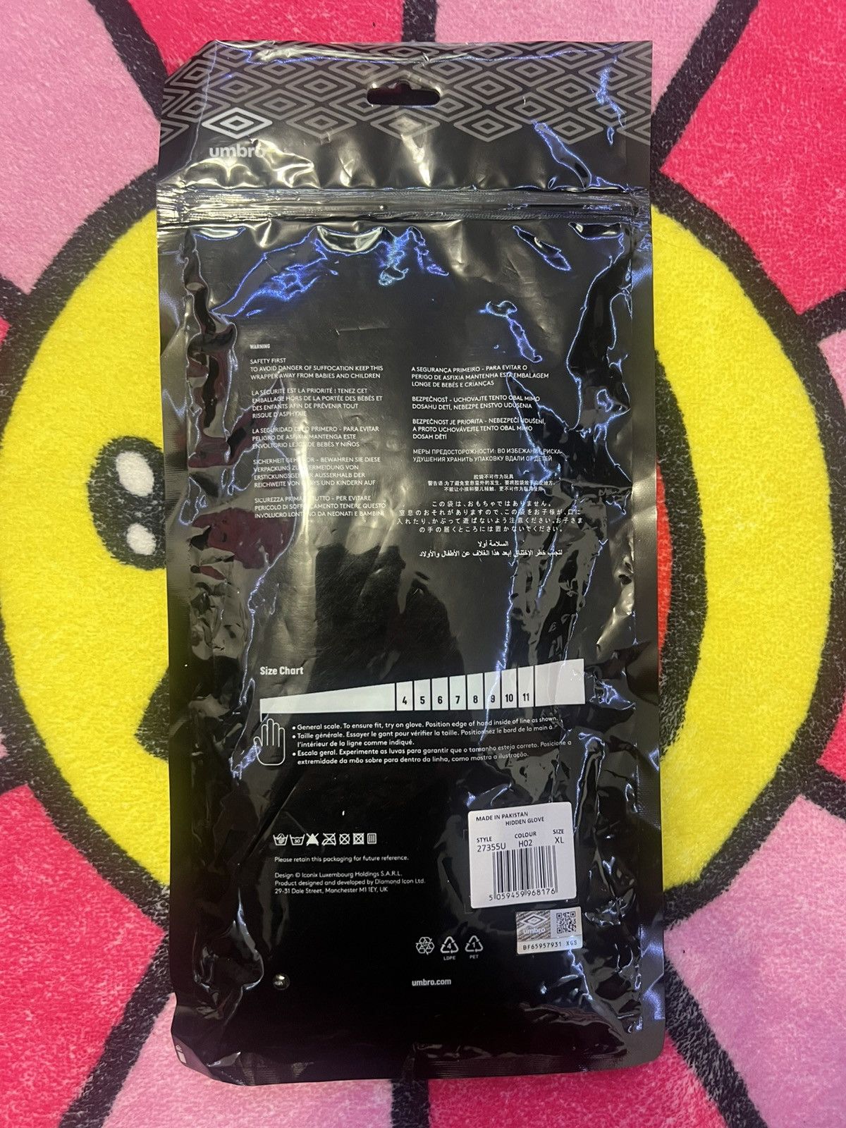HIDDEN Hidden x Umbro Gloves XL Size ONE SIZE - 2 Thumbnail