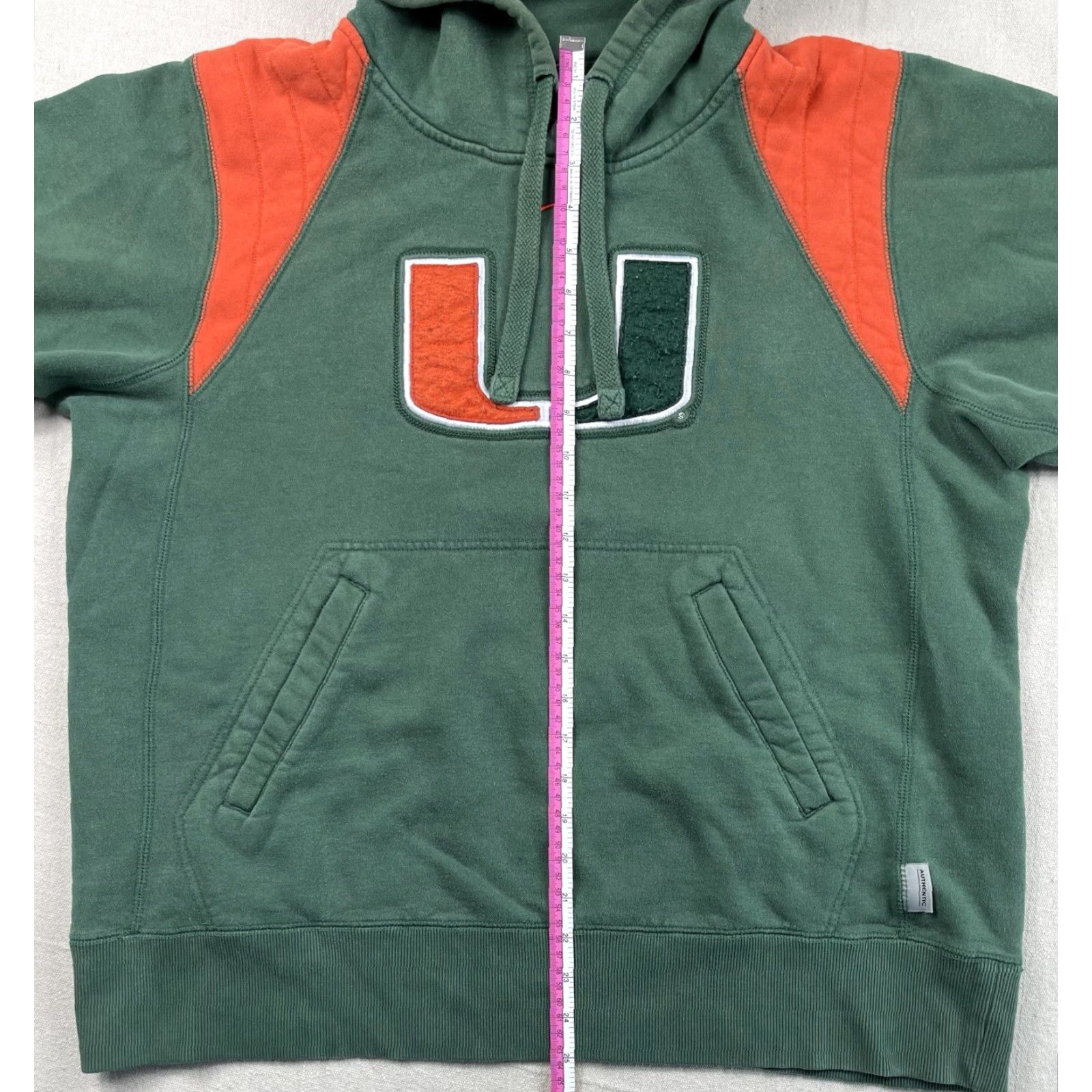 Nike VINTAGE Nike Miami Hurricanes Hoodie Sweatshirt Mens Center Swoosh College Football M Green Logo Pullover Hooded Football Mens Size US M / EU 48-50 / 2 - 6 Thumbnail