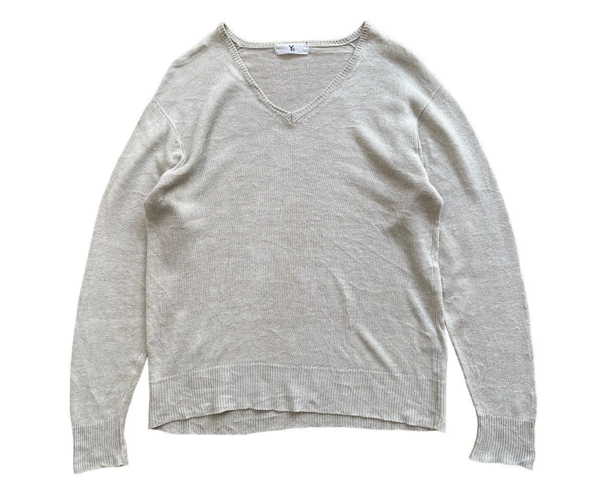 Yohji Yamamoto Ys V-Neck Sweater Knitted Size US M / EU 48-50 / 2 - 2 Thumbnail