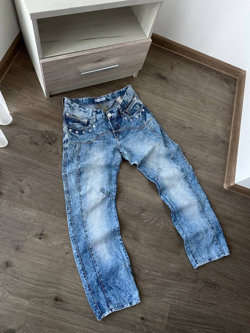 Dolce & Gabbana × Vintage Vintage Dolce Gabbana Blue Denim Avantgarde Pants Size US 32 / EU 48 - 9 Thumbnail