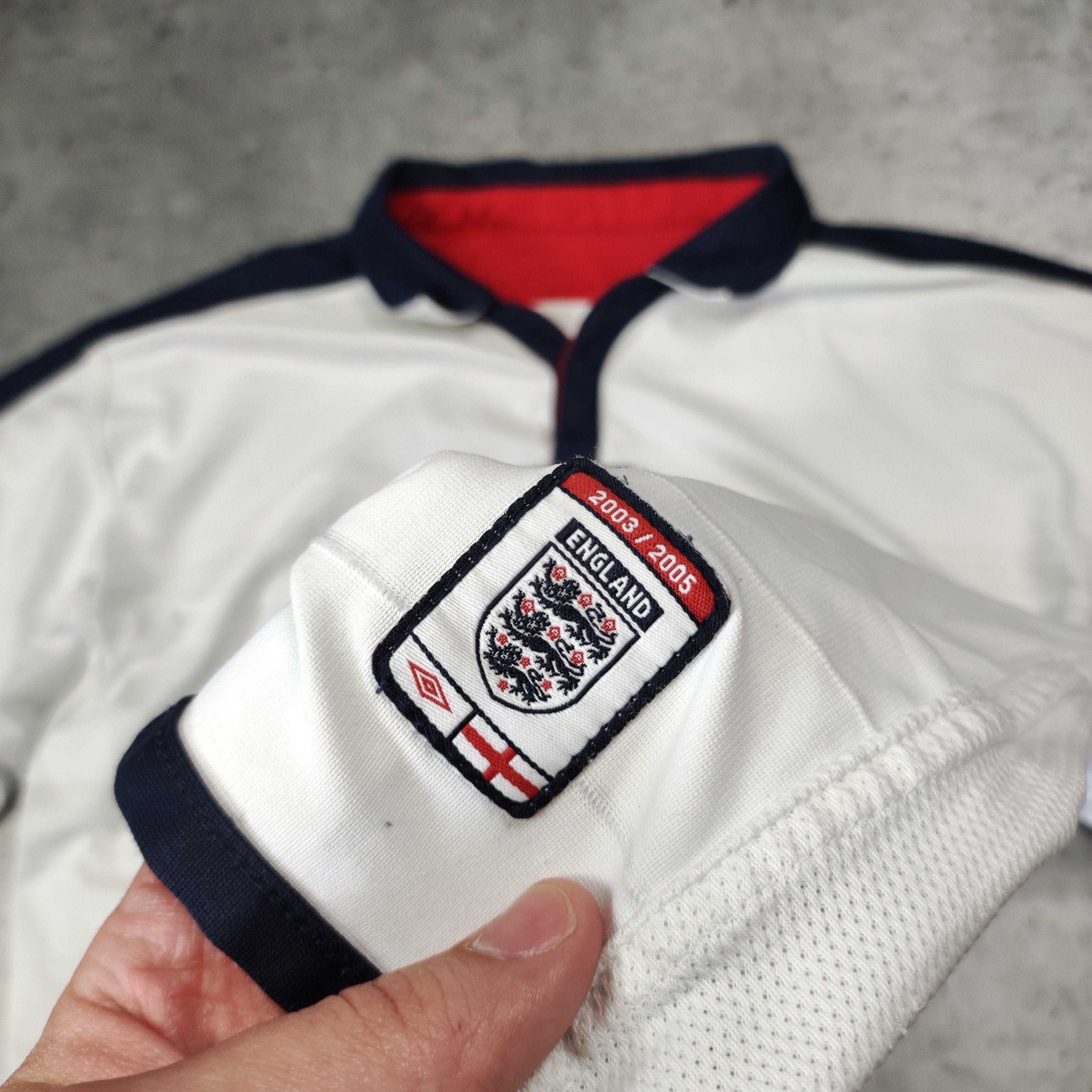 RARE Vintage Retro Euro 2004 England Umbro Home Jersey