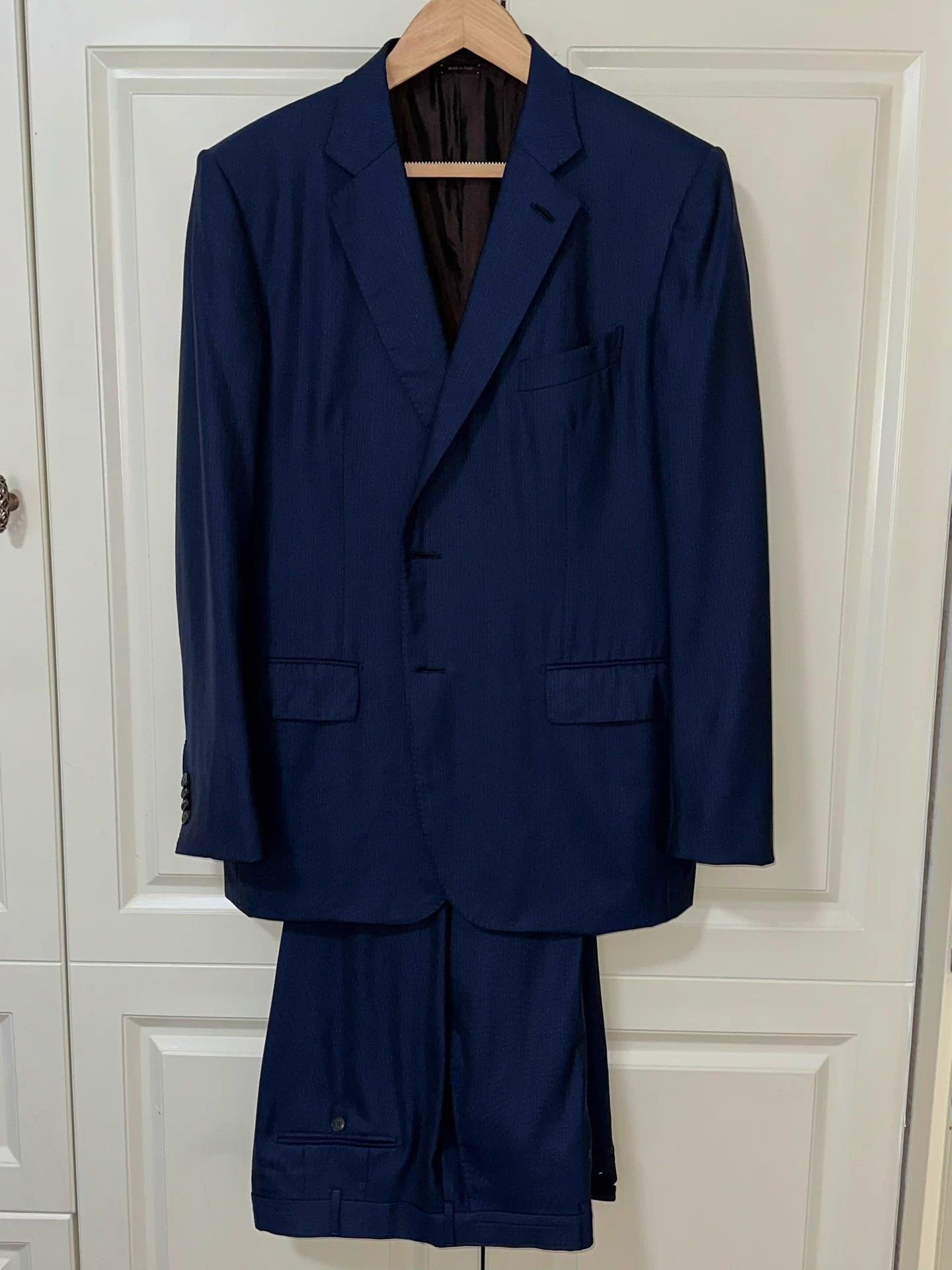 Ermenegildo Zegna Zegna XXX handmade 120s Navy Suit 56 Size 54R - 1 Thumbnail