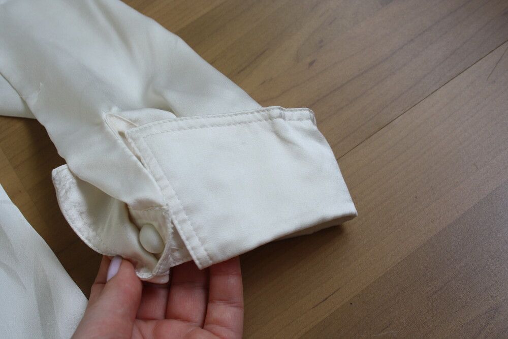 Givenchy GIVENCHY EN PLUS blouse 18W Button Up Long Sleeve Ivory Size XXL / US 16-18 / IT 52-54 - 3 Thumbnail