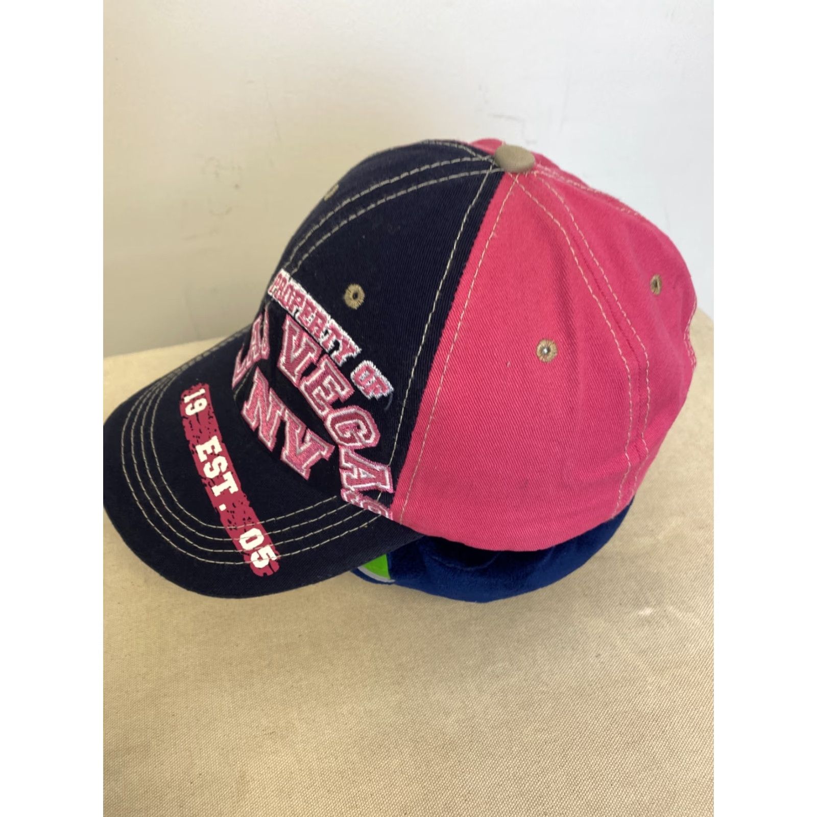 Vintage VINTAGE Kaufman Las Vegas Baseball Hat Snapback Championship Cap Adjustable Men’s One Size Blue Pink / 234 Size ONE SIZE - 3 Thumbnail