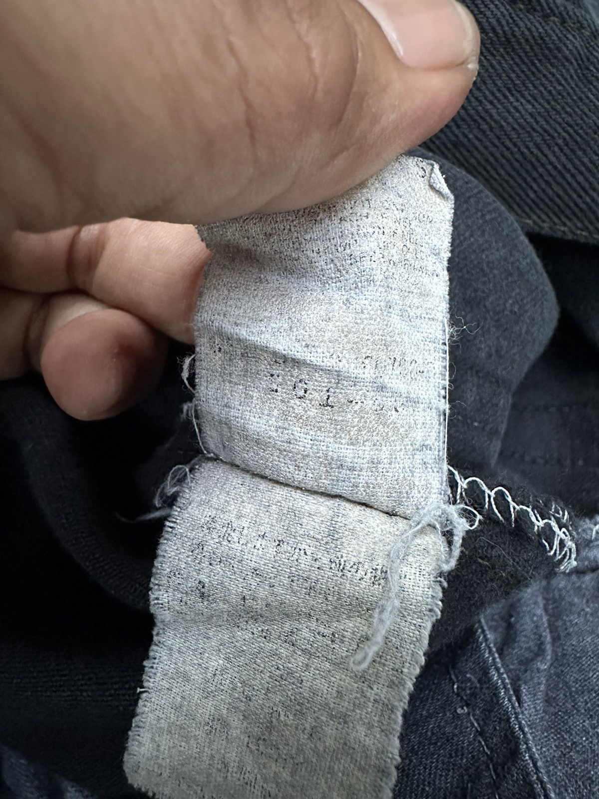 Levi's Levis 501 Made in Usa Super Black Distressed Denim 30x29 D15 Size US 30 / EU 46 - 15 Thumbnail