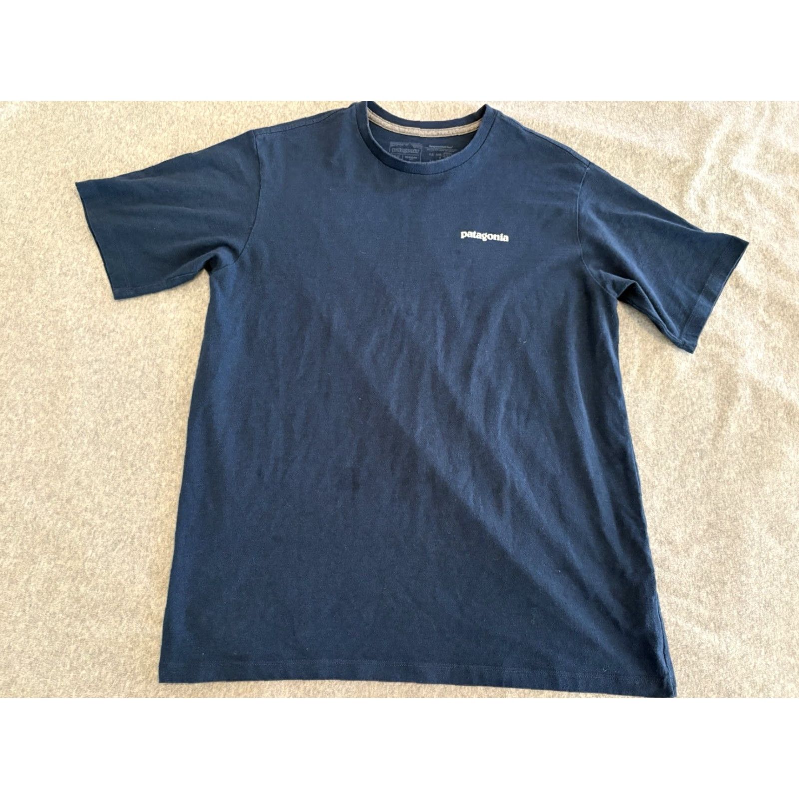 Patagonia Patagonia Big Logo Blue Tee Shirt Size Medium Size US M / EU 48-50 / 2 - 3 Thumbnail