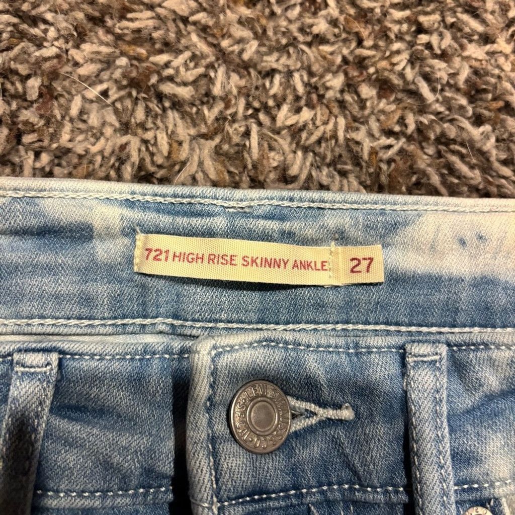Levi's Women’s Levi's 721 Cropped Jeans Size 27" / US 4 / IT 40 - 6 Thumbnail
