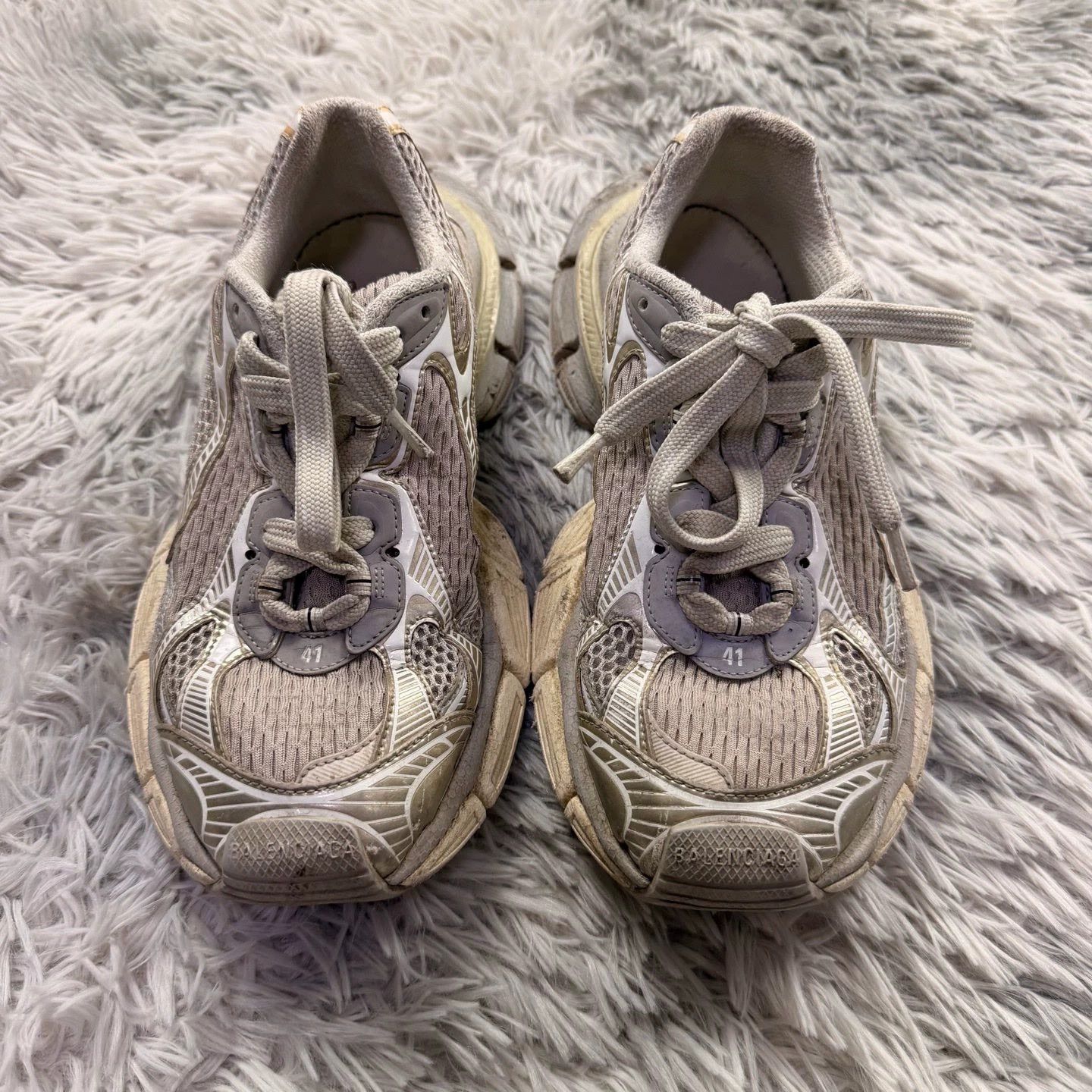 Balenciaga balenciaga 3xl silver white sneakers Size US 9 / EU 42 - 2 Thumbnail