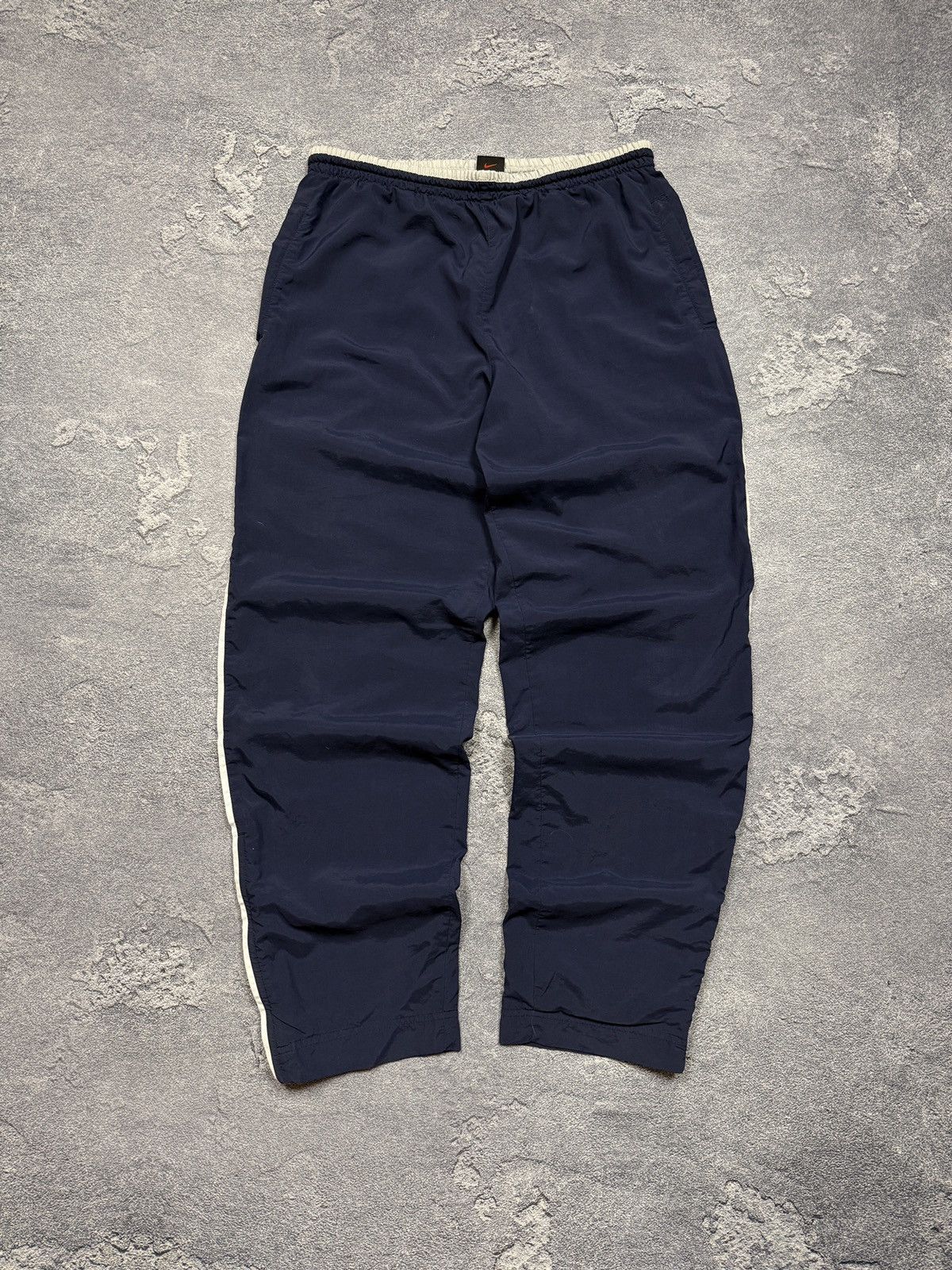 Nike × Vintage Vintage Nike Pants Embroidered Nylon Drill Pants Joggers Y2K Size US 33 - 7 Thumbnail