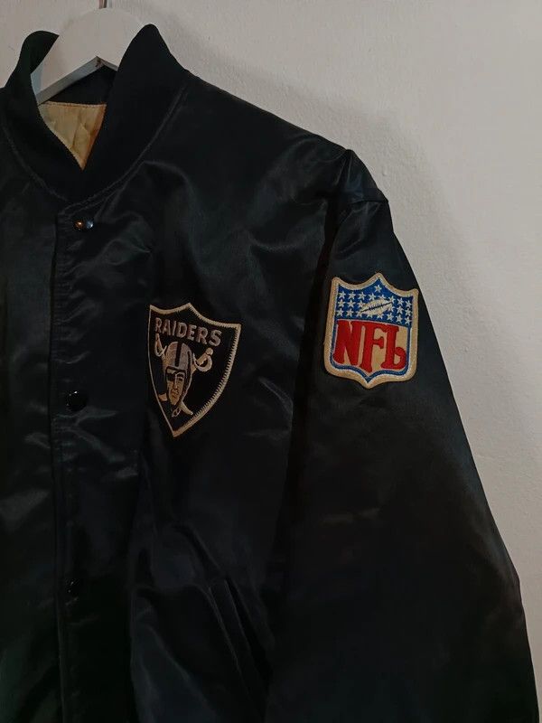 NFL Los Angeles Raiders Vintage 80s Starter Satin Bomber Jacket Size US L / EU 52-54 / 3 - 9 Thumbnail
