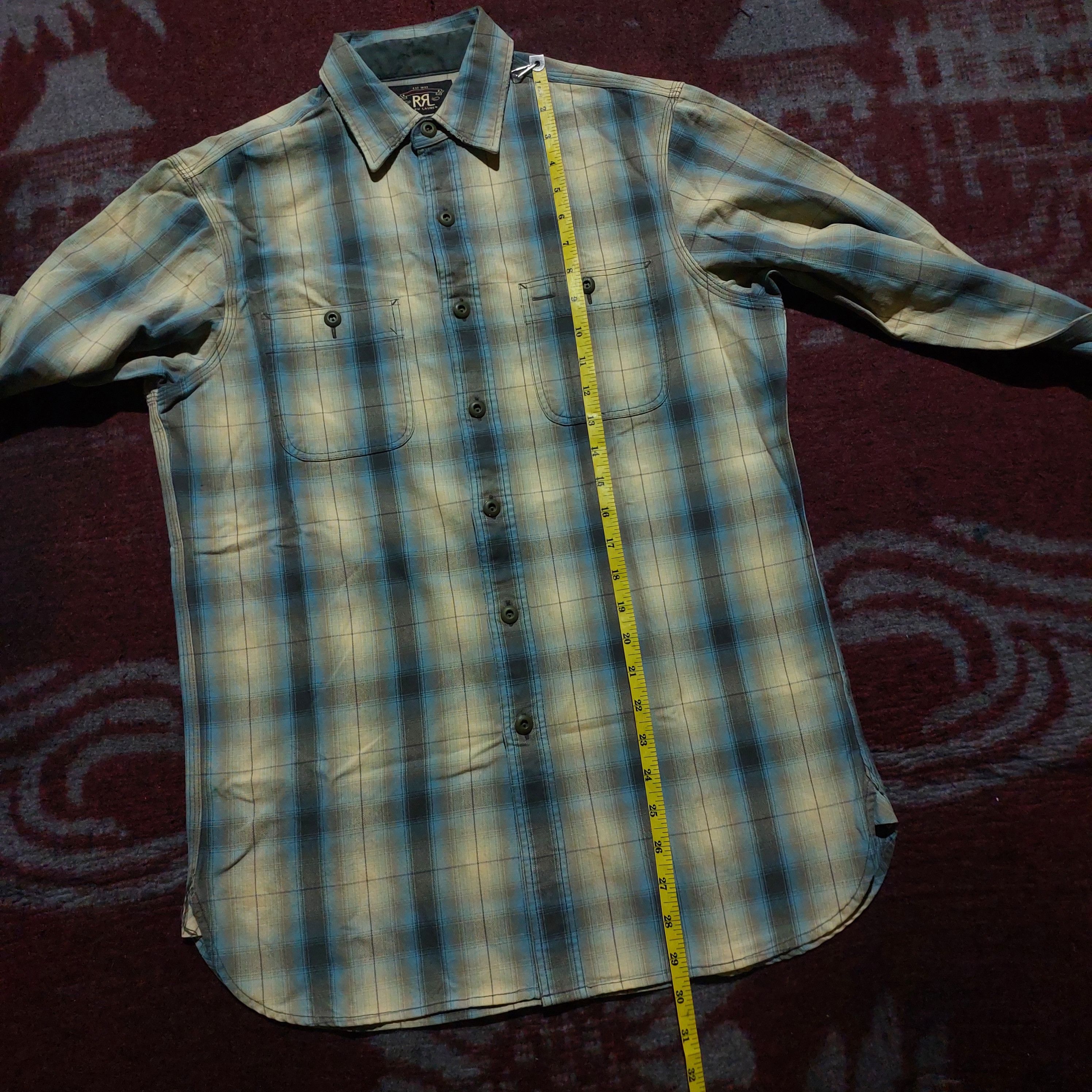 RRL Ralph Lauren RRL Ralph Lauren checkered two pocket shirt Size US S / EU 44-46 / 1 - 14 Thumbnail