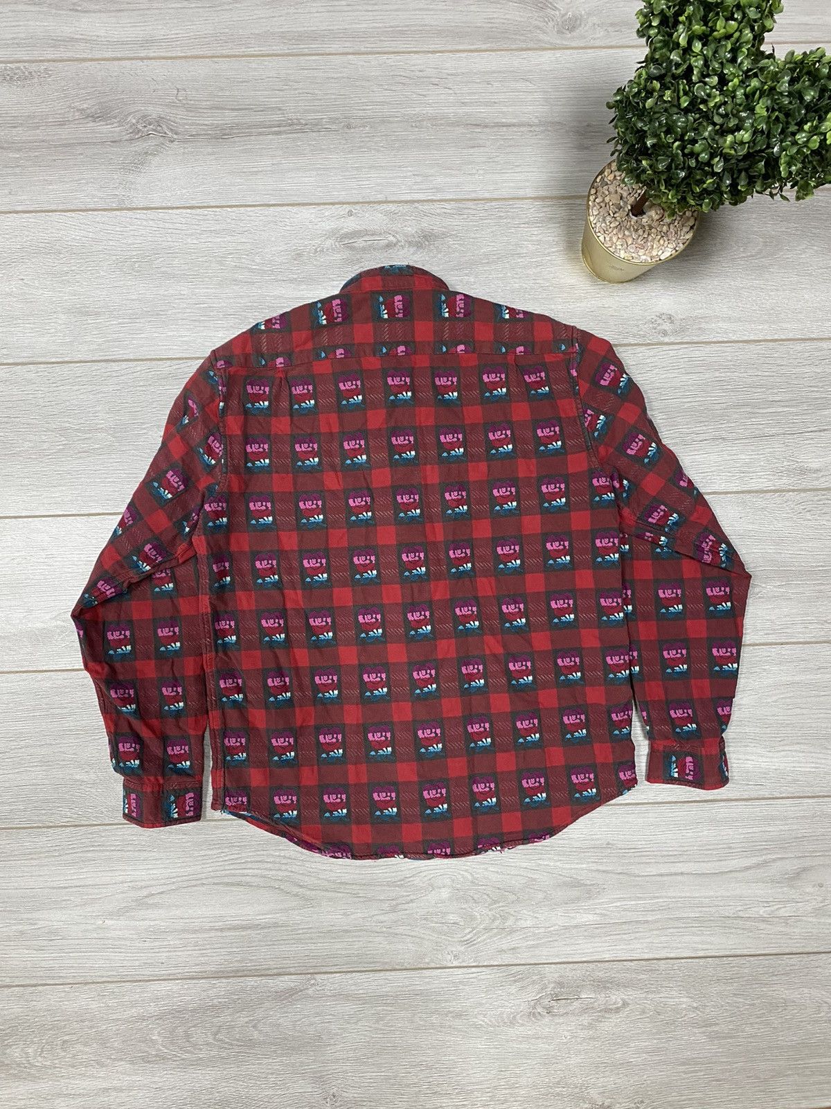Supreme Supreme flannel🌹rose thick shirt vintage plaid buttons usa Size US M / EU 48-50 / 2 - 11 Thumbnail