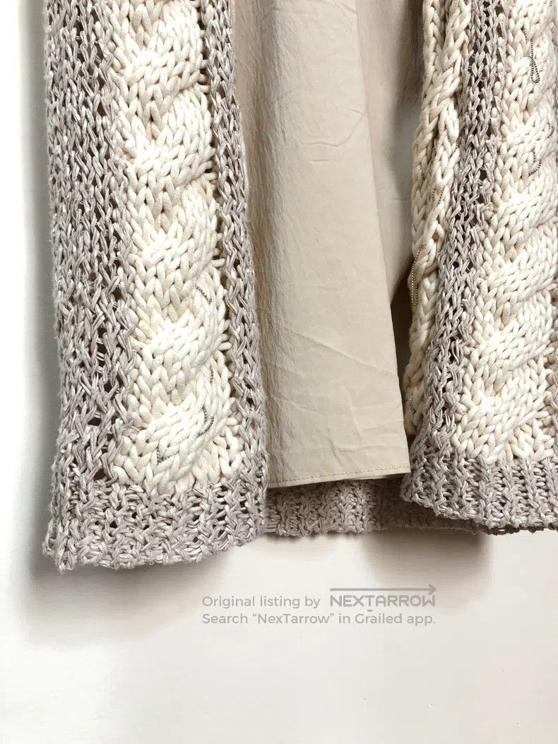 Brunello Cucinelli Brunello Cucinelli Beaded Knit Vest Size S / US 4 / IT 40 - 5 Thumbnail