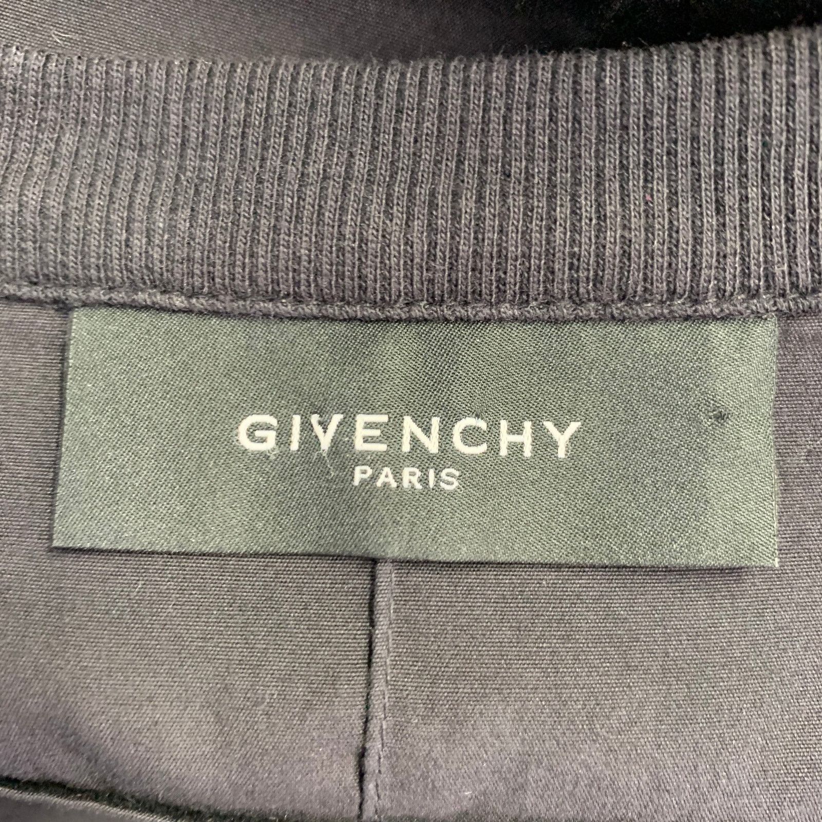 Givenchy GIVENCHY Size L Black Cotton Crew Neck T-Shirt Size L / US 10 / IT 46 - 4 Thumbnail