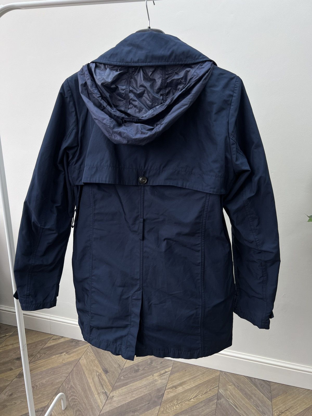 Woolrich Woolen Mills Vintage Woolrich Navy Blue Hooded women’s Coat Size L / US 10 / IT 46 - 8 Thumbnail