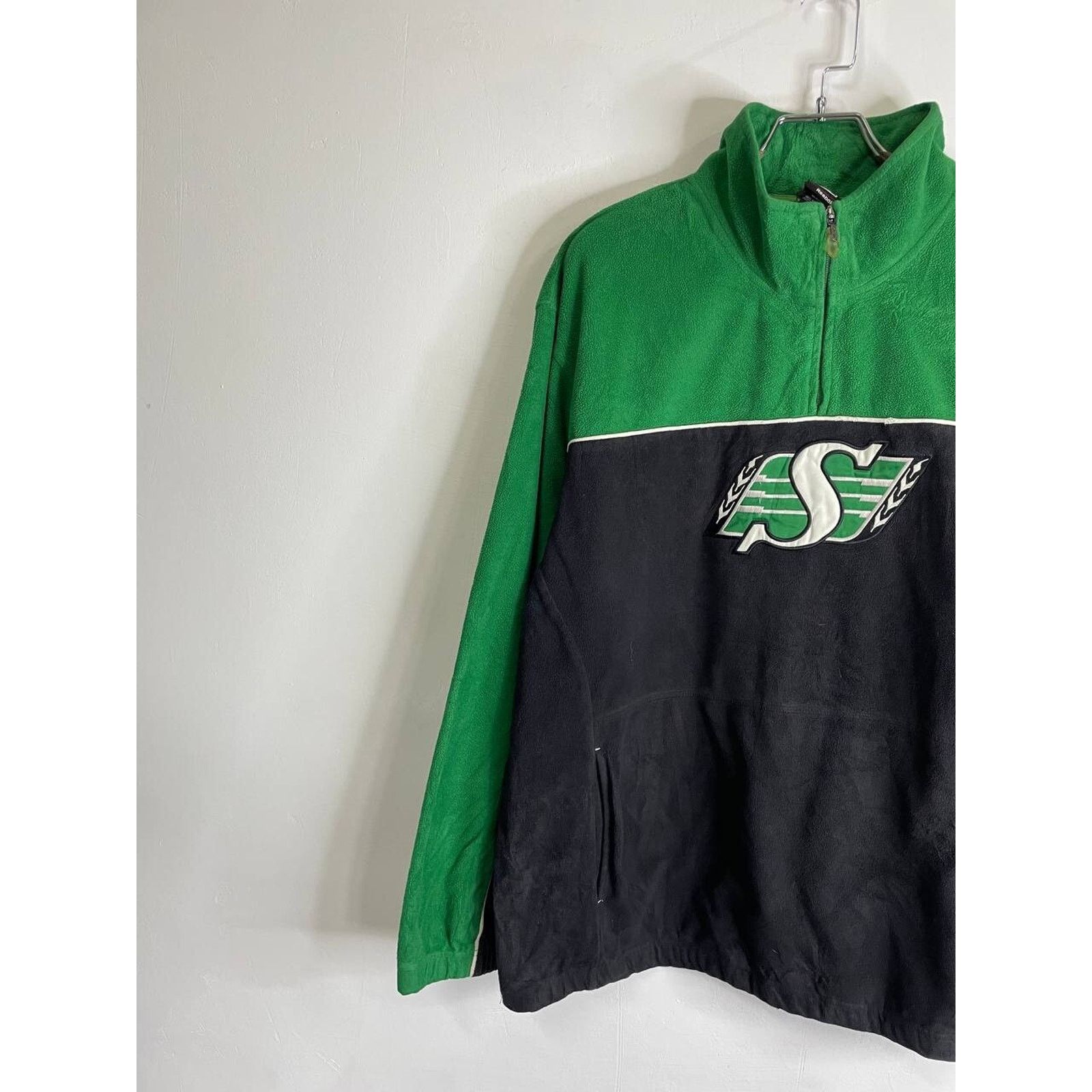 Reebok Vintage Reebok CFL Saskatchewan Roughriders Fleece Jacket XL Size US XL / EU 56 / 4 - 9 Thumbnail