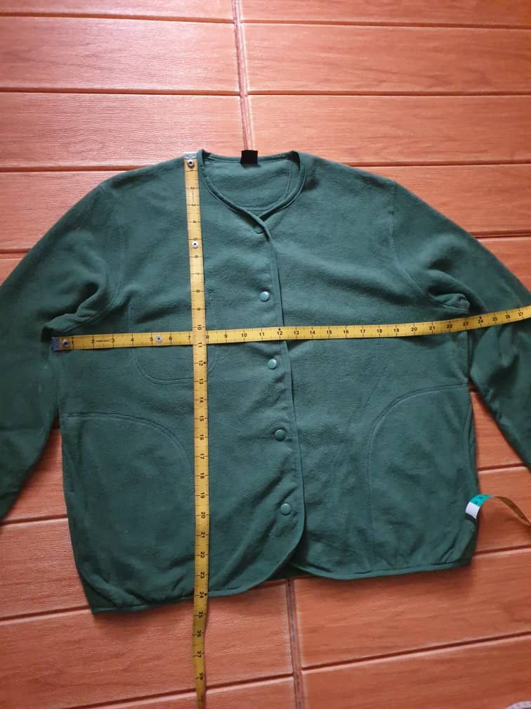 Japanese Brand WMB Green Colour snap button fleece Sweater Size US M / EU 48-50 / 2 - 5 Thumbnail