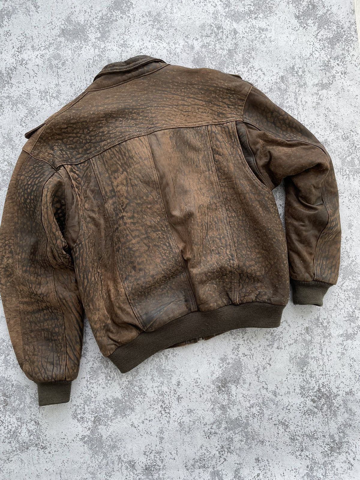 Avirex × Vintage Vintage LA Leather Aviator Retro Pilot Bomber Jacket Size US XL / EU 56 / 4 - 6 Thumbnail